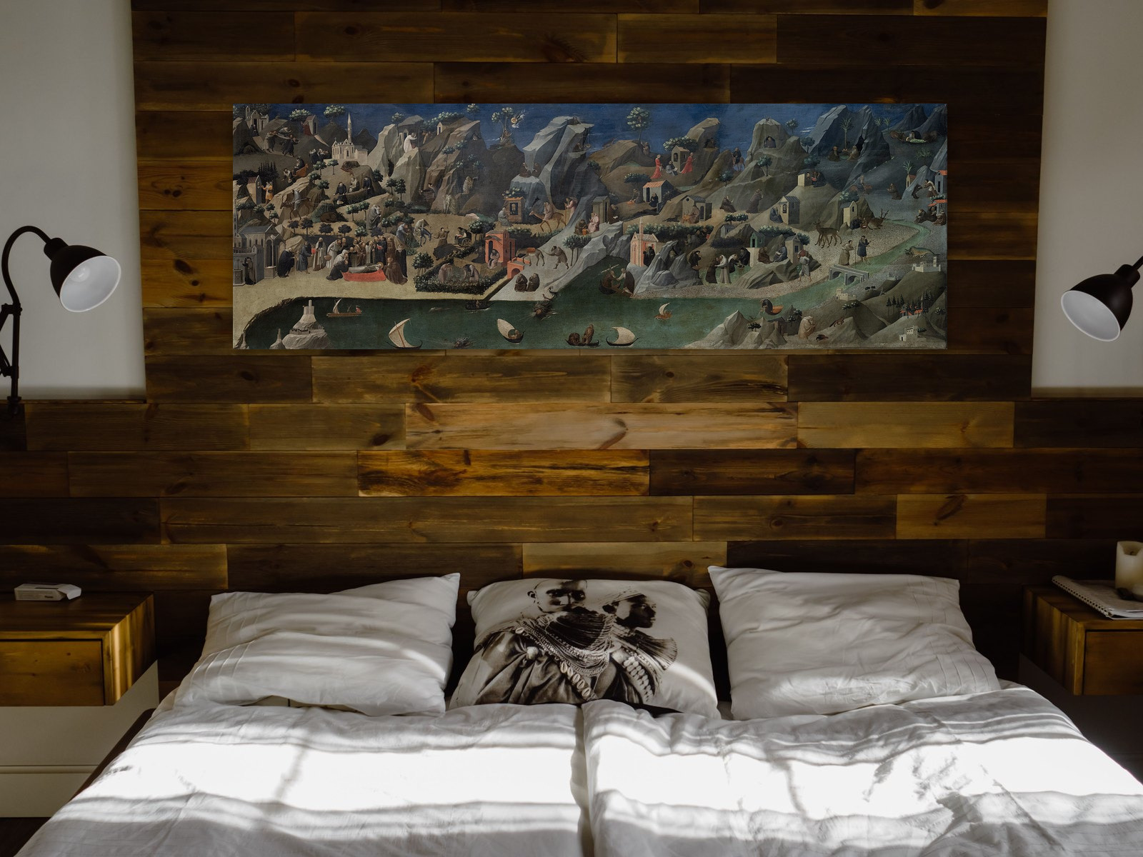 The Thebaid, printed and hung in a room
