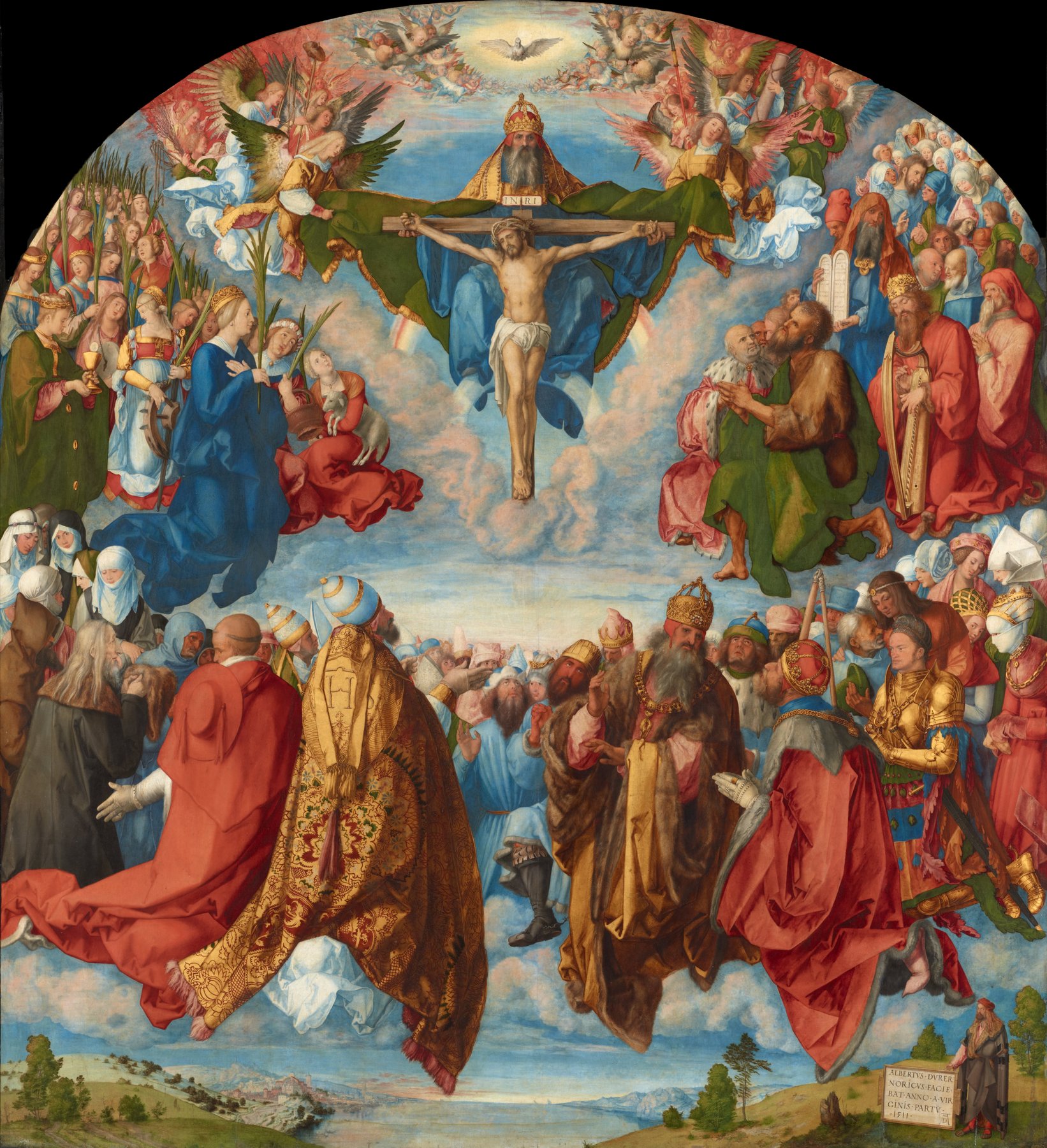 All Saints' Picture (Landauer Altarpiece) by Albrecht Dürer, 1511, Kunsthistorisches Museum, Vienna
