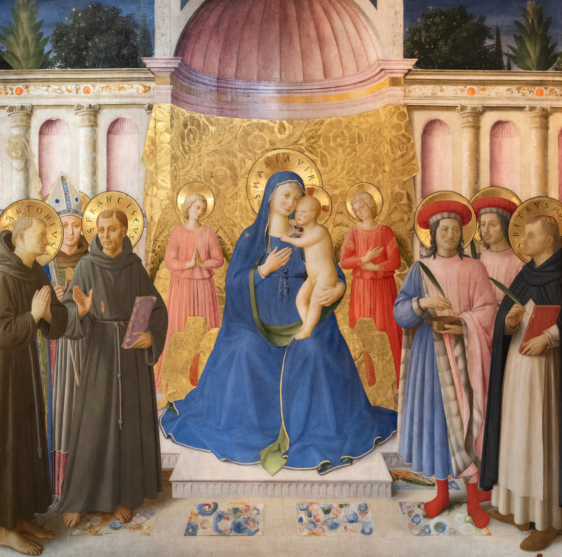 The Bosco ai Frati Altarpiece by Fra Angelico, 1450–52, Museo di San Marco, Florence