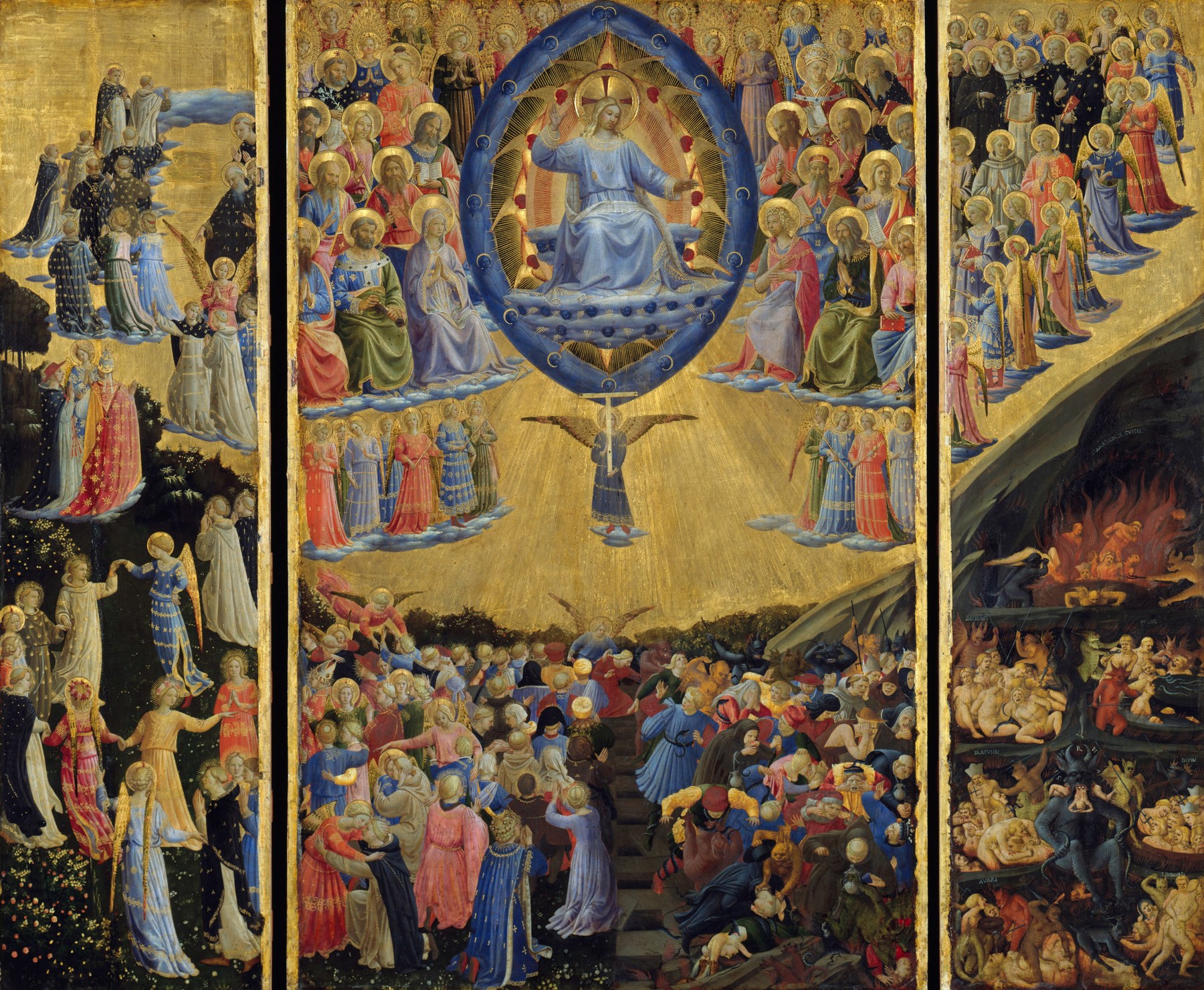 The Last Judgment (Berlin) by Fra Angelico, 1435/40, Gemäldegalerie, Staatliche Museen zu Berlin