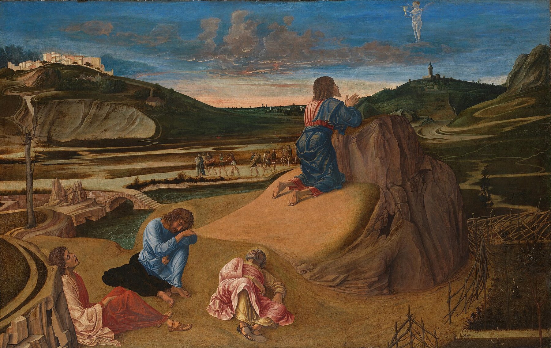 The Agony in the Garden by Giovanni Bellini, About 1458–60, The National Gallery, London