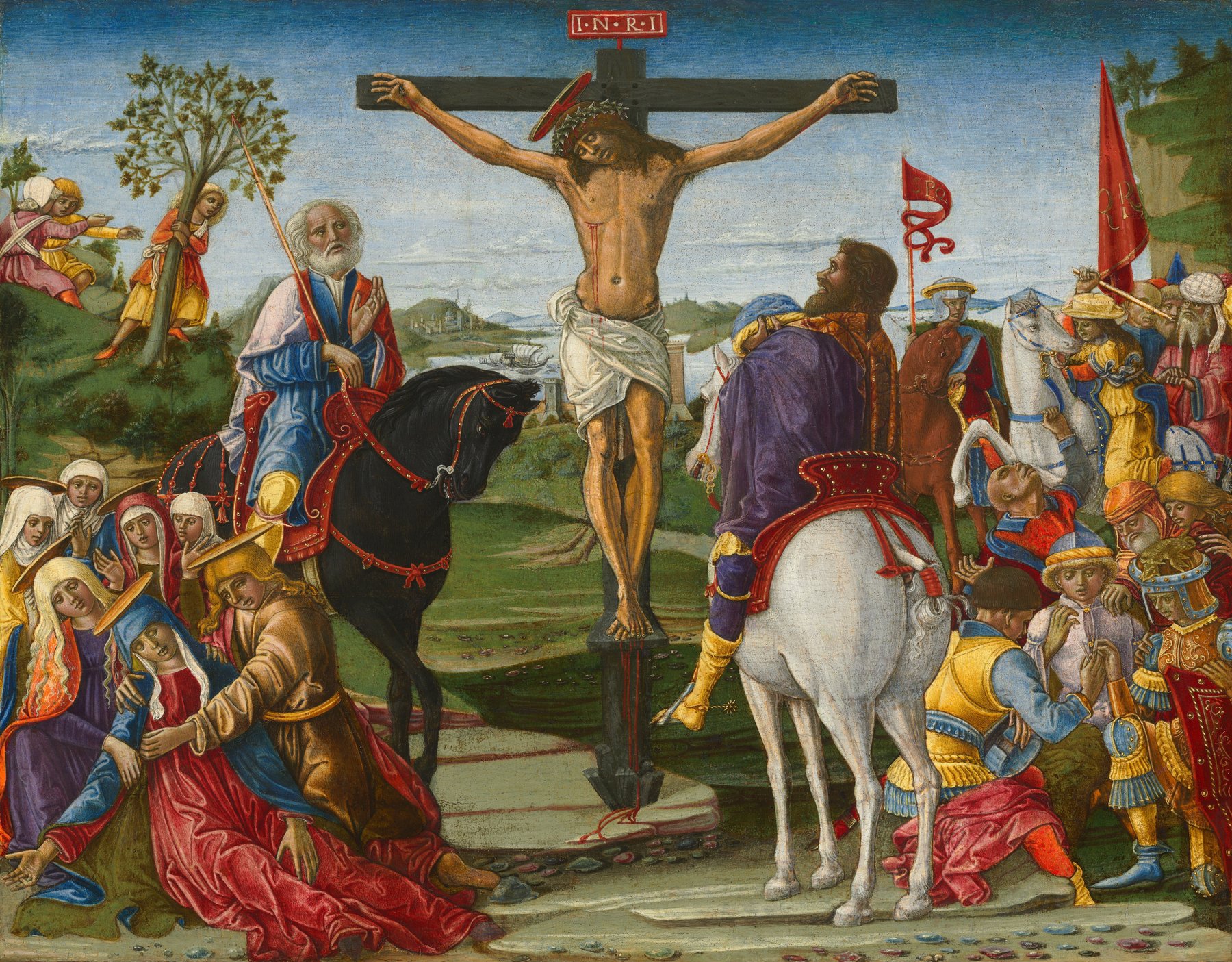 The Crucifixion by Benvenuto di Giovanni, probably 1491, National Gallery of Art, Washington
