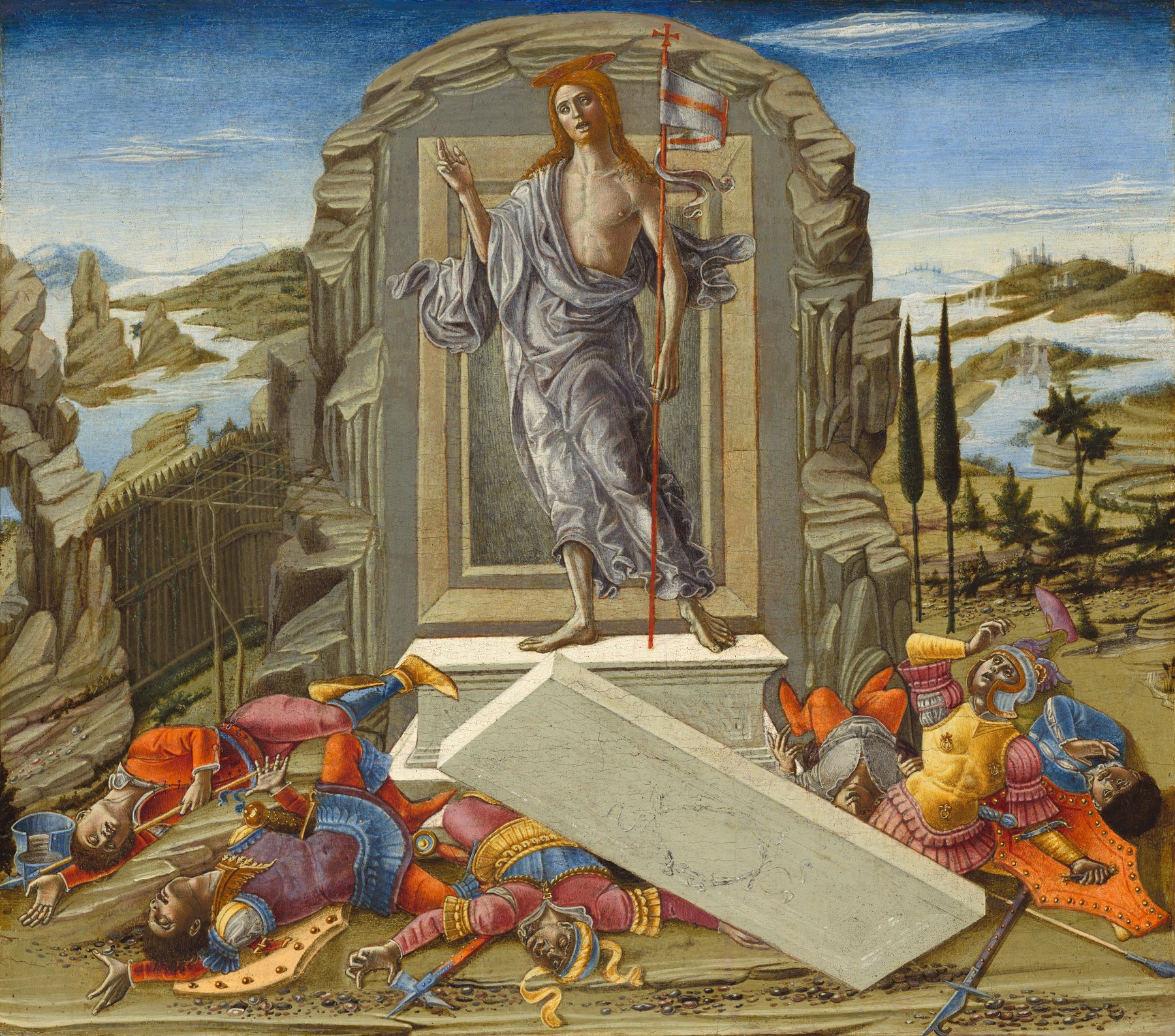 The Resurrection by Benvenuto di Giovanni, probably 1491, National Gallery of Art, Washington