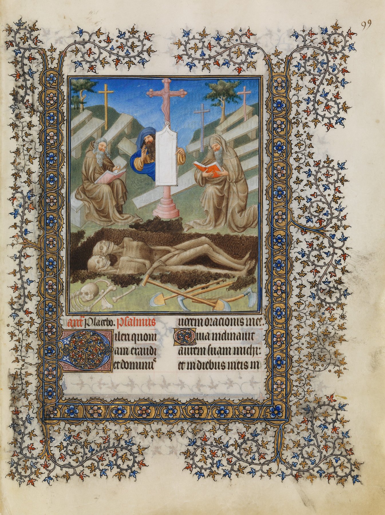 A Cemetery by The Limbourg Brothers, 1405–1408/9, The Metropolitan Museum of Art, The Cloisters