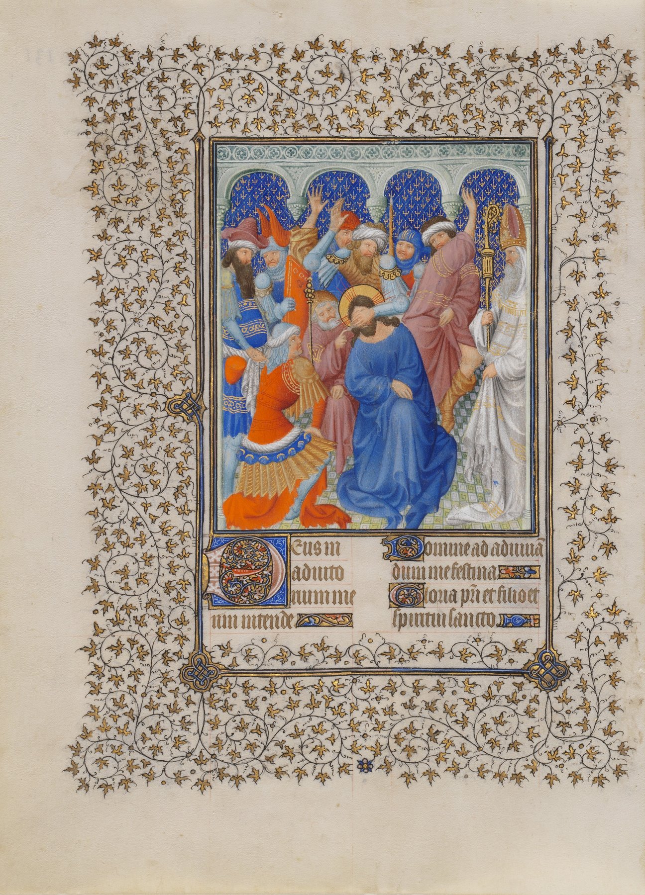 The Mocking of Christ by The Limbourg Brothers, 1405–1408/9, The Metropolitan Museum of Art, The Cloisters