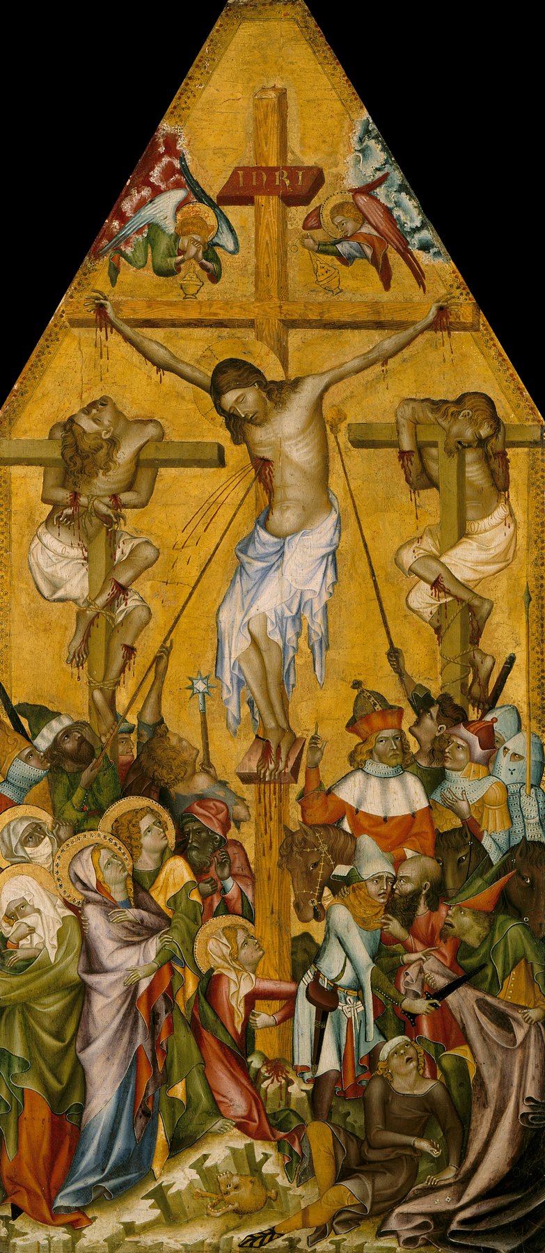 The Kaufmann Crucifixion by Bohemian or Austrian Master, c. 1340, Gemäldegalerie, Staatliche Museen zu Berlin