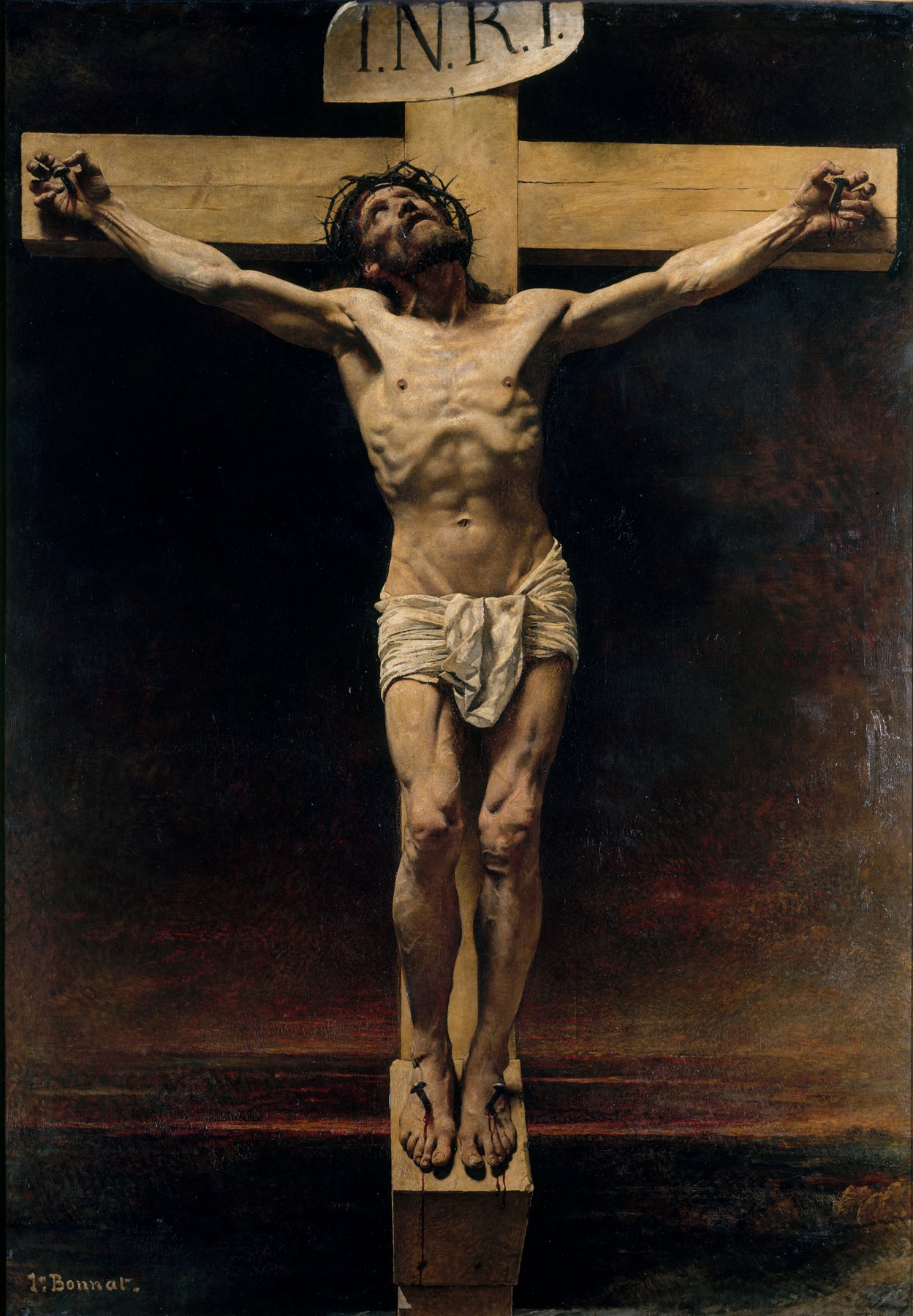 Christ on the Cross by Léon Bonnat, 1874, Petit Palais, Musée des Beaux-Arts de la Ville de Paris