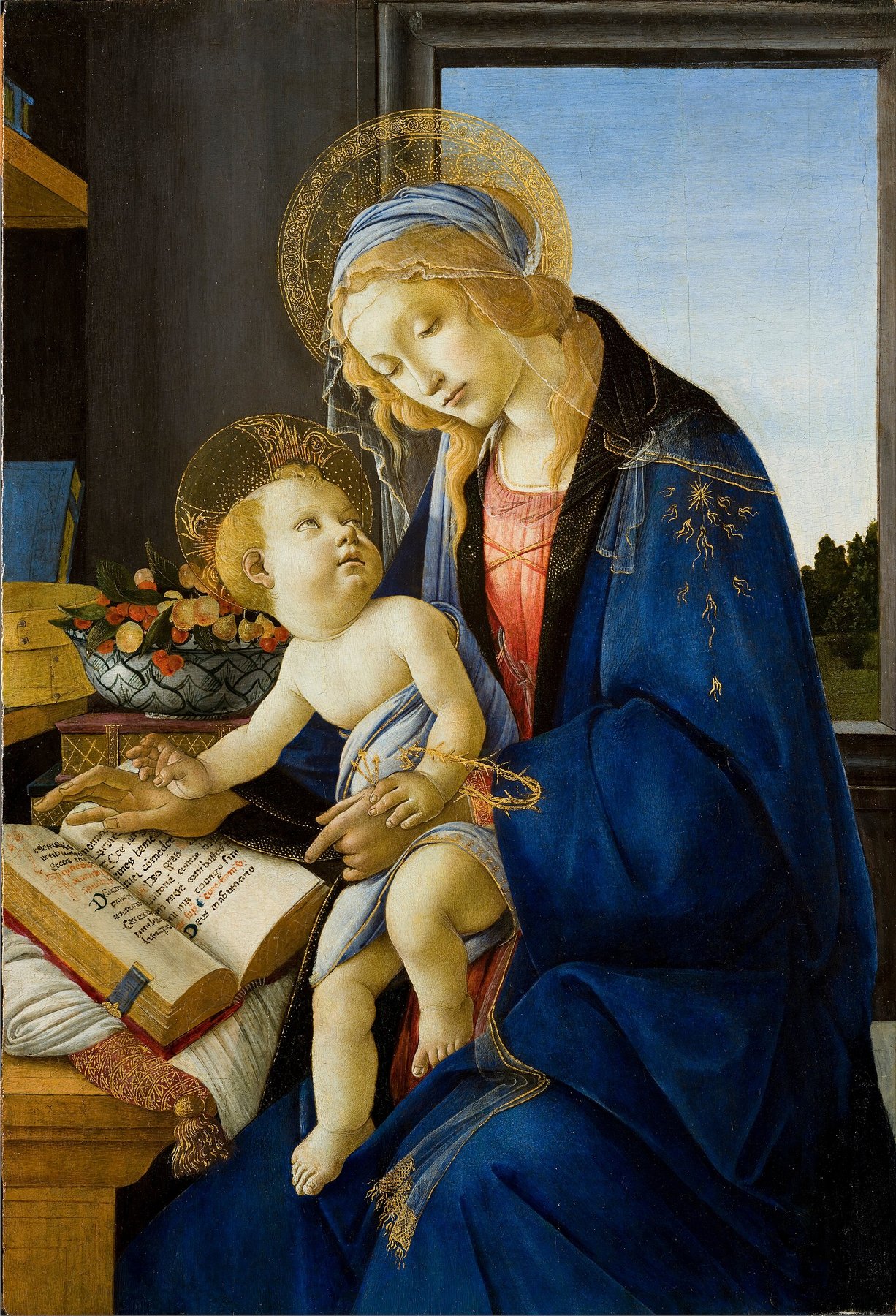 Madonna of the Book by Sandro Botticelli, c. 1480, Museo Poldi Pezzoli, Milan