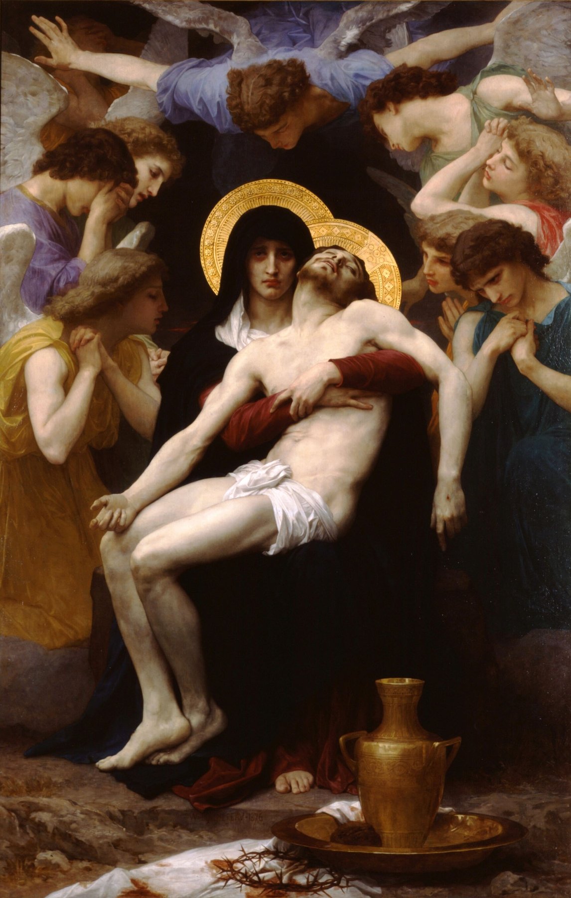 Pietà by William-Adolphe Bouguereau, 1876, Private collection