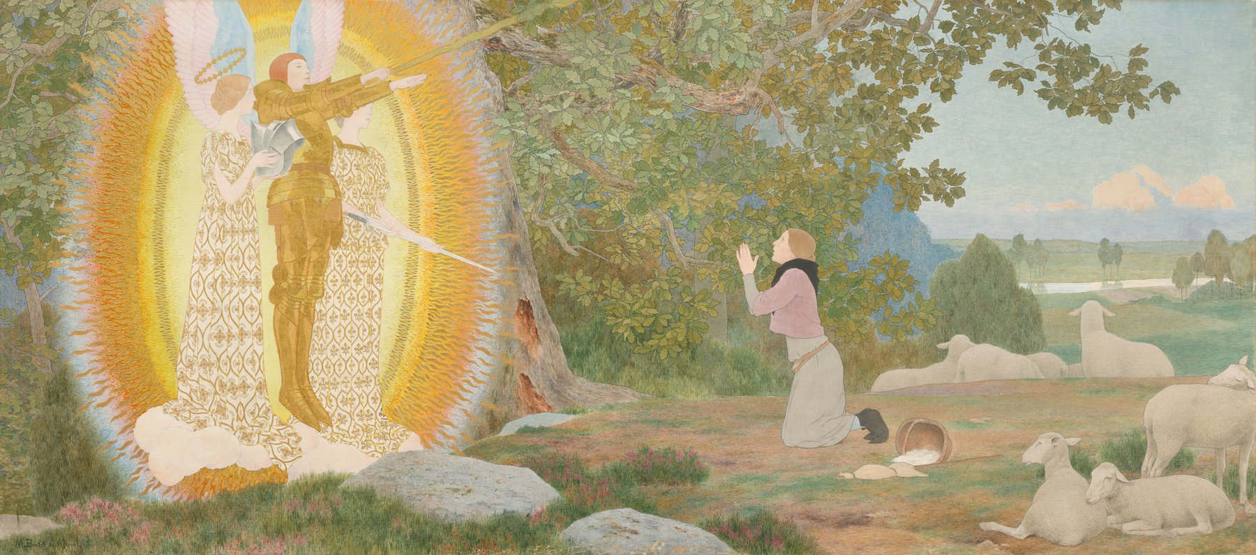 The Vision and Inspiration (Joan of Arc series: I) by Louis Maurice Boutet de Monvel, c. 1907-early 1909, National Gallery of Art, Washington