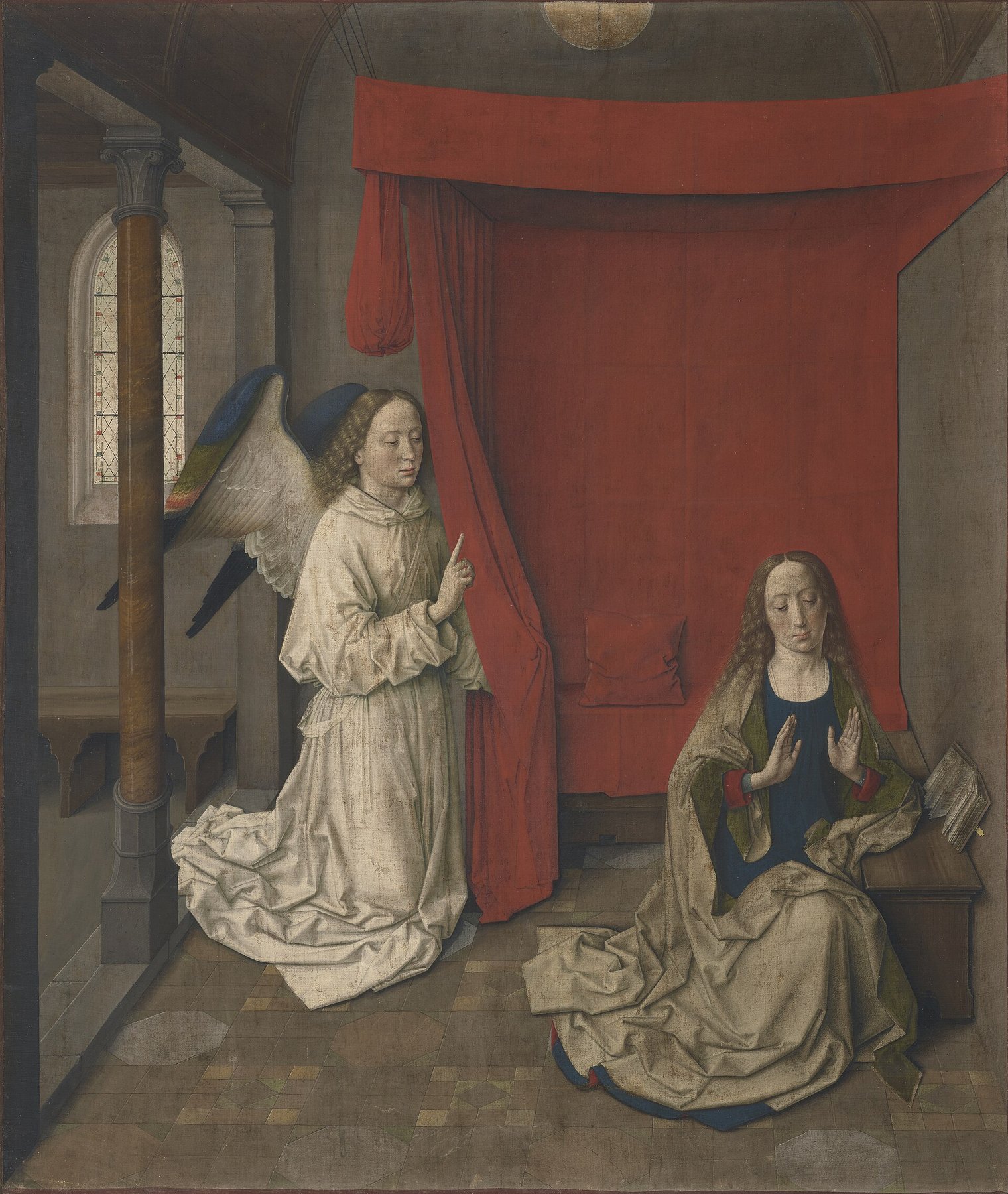 The Annunciation by Dieric Bouts, about 1450–1455, J. Paul Getty Museum