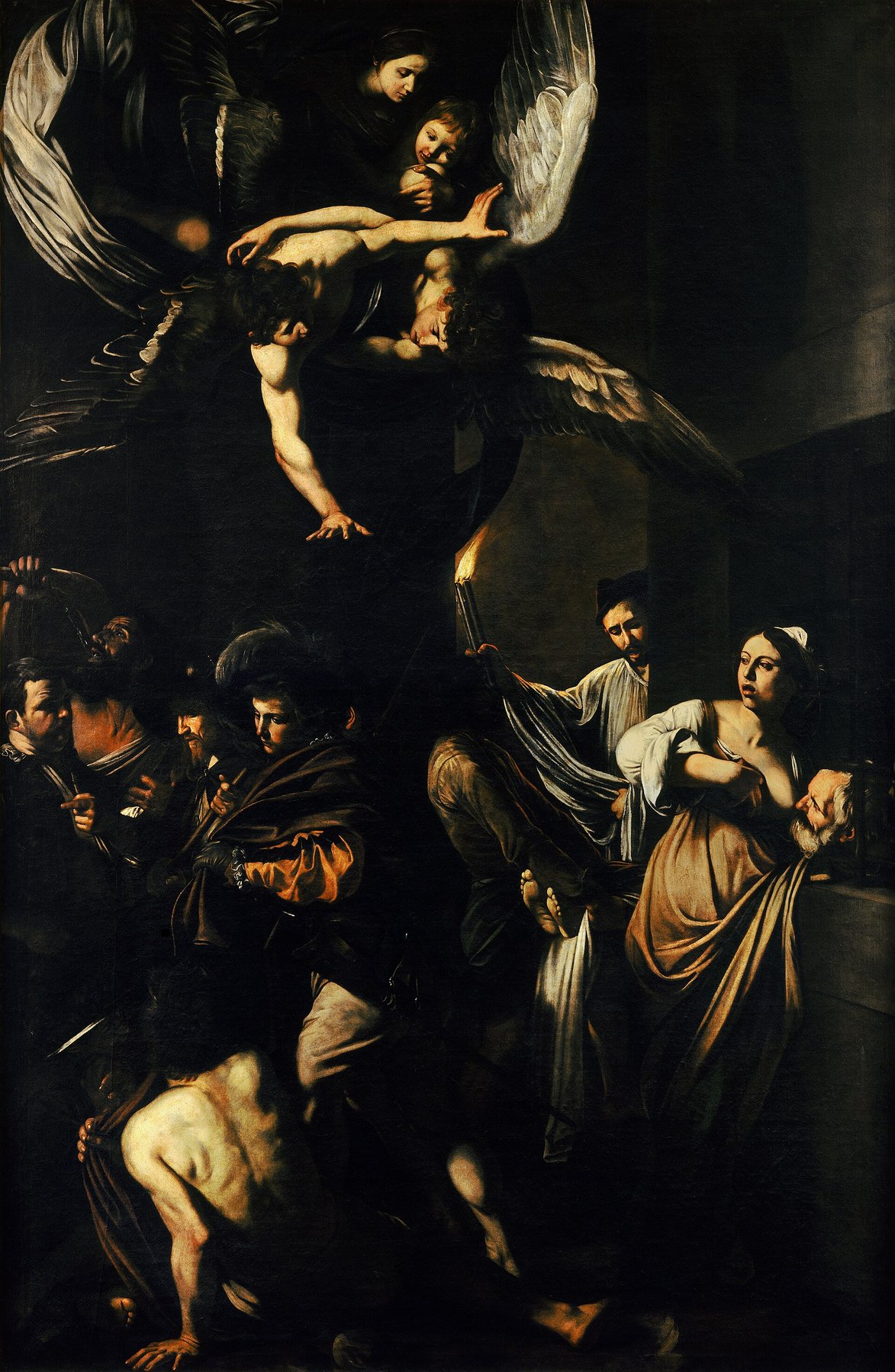 The Seven Works of Mercy by Caravaggio, 1606–07, Pio Monte della Misericordia, Naples