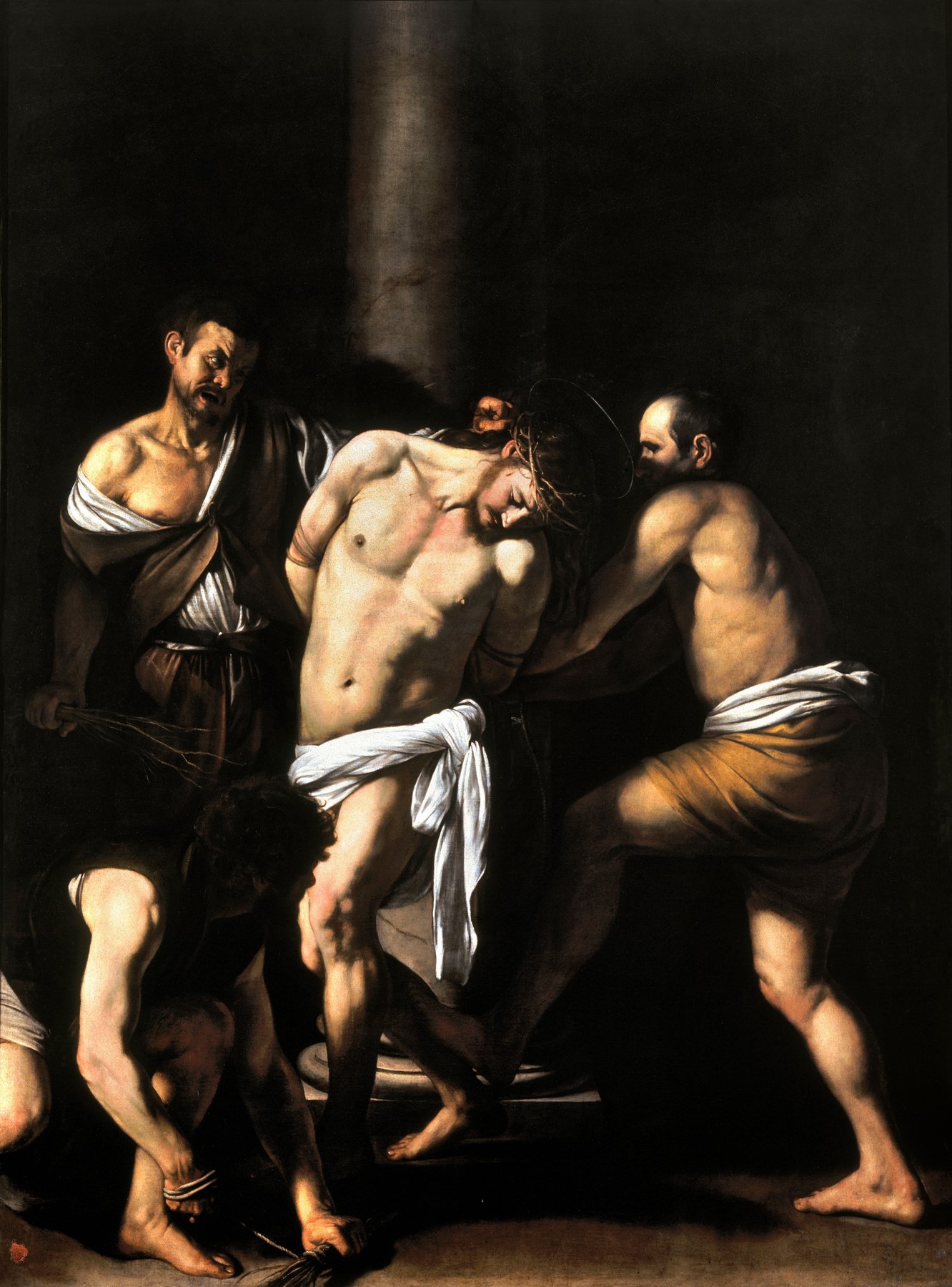 The Flagellation of Christ by Caravaggio, 1607, Museo e Real Bosco di Capodimonte, Naples
