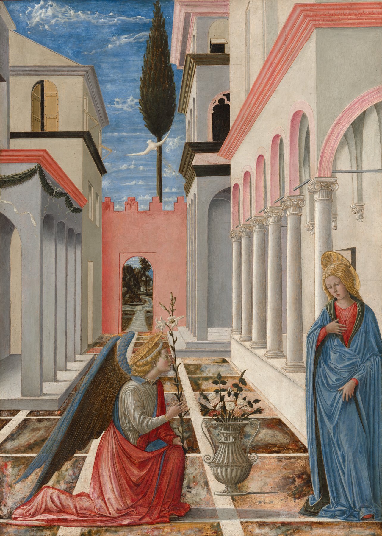 The Annunciation by Fra Carnevale, c. 1445/1450, National Gallery of Art, Washington