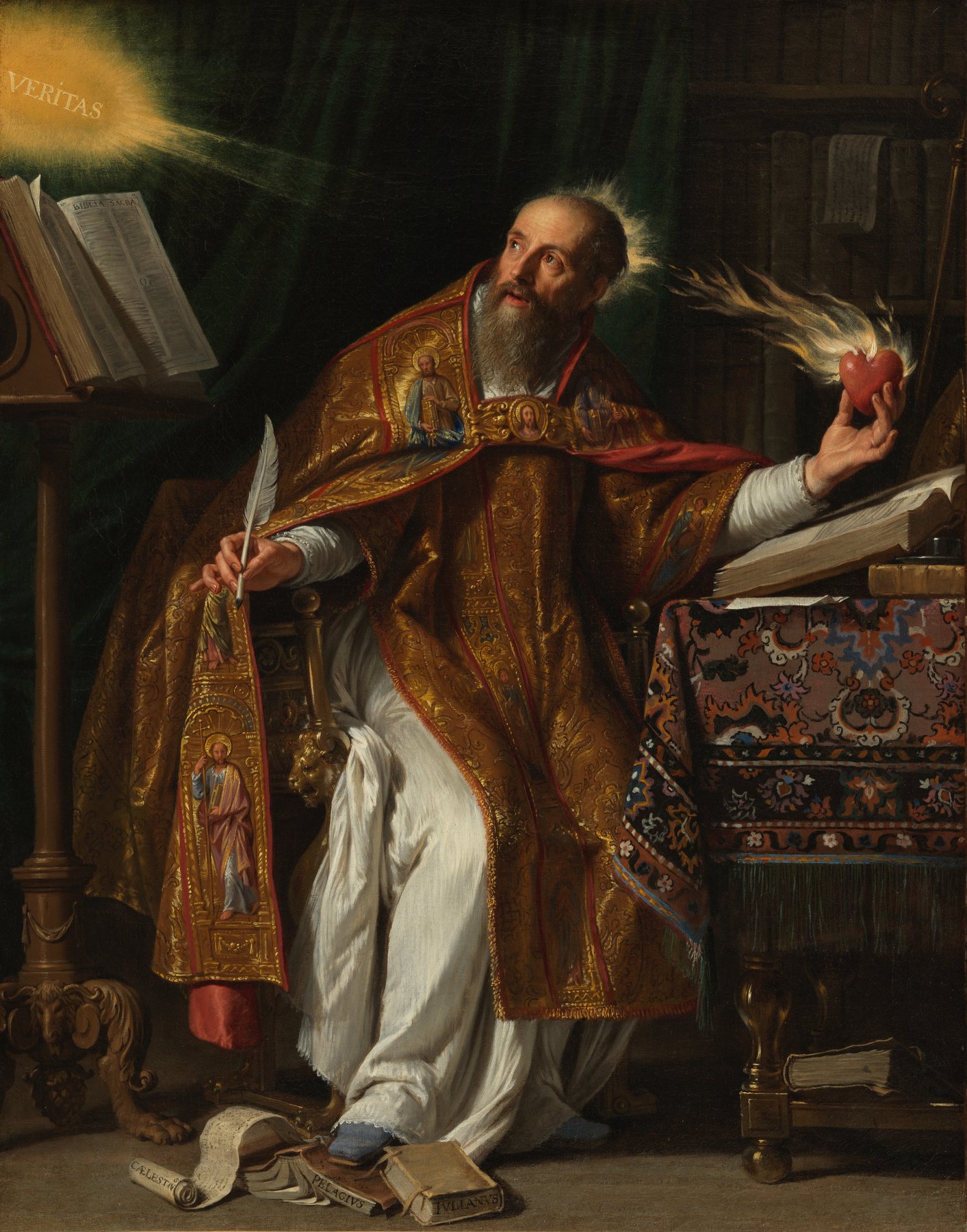 Saint Augustine by Philippe de Champaigne, c. 1645, Los Angeles County Museum of Art