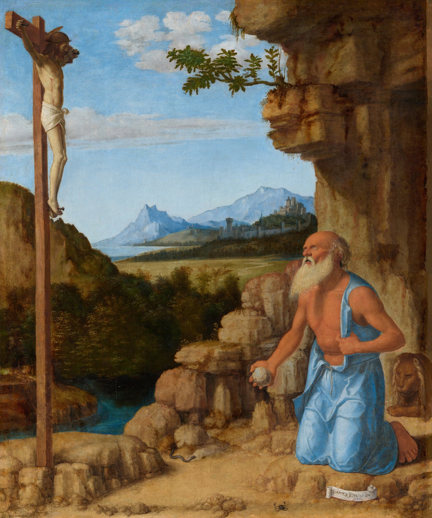 Saint Jerome in the Wilderness by Cima da Conegliano, c. 1500/1505, National Gallery of Art, Washington