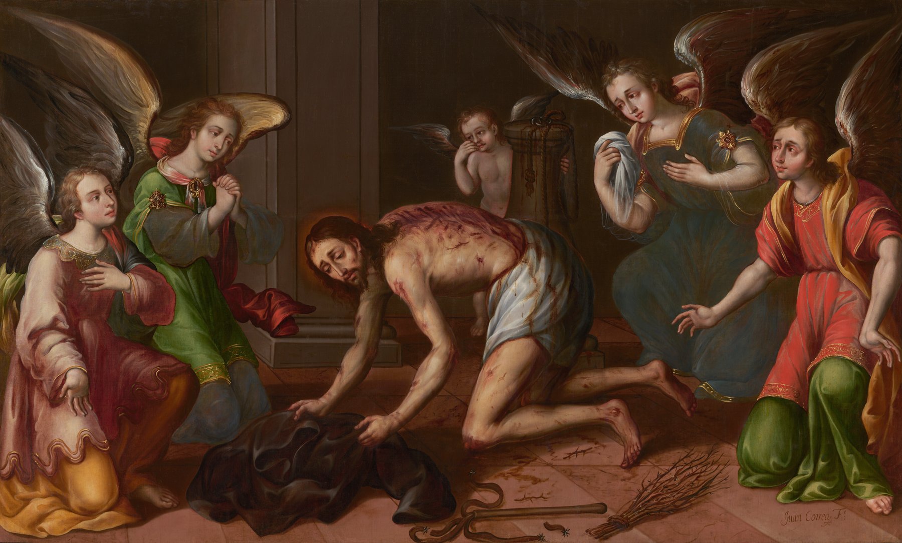 Christ Gathering His Garments after the Flagellation by Juan Correa, c. 1670s, National Gallery of Art, Washington