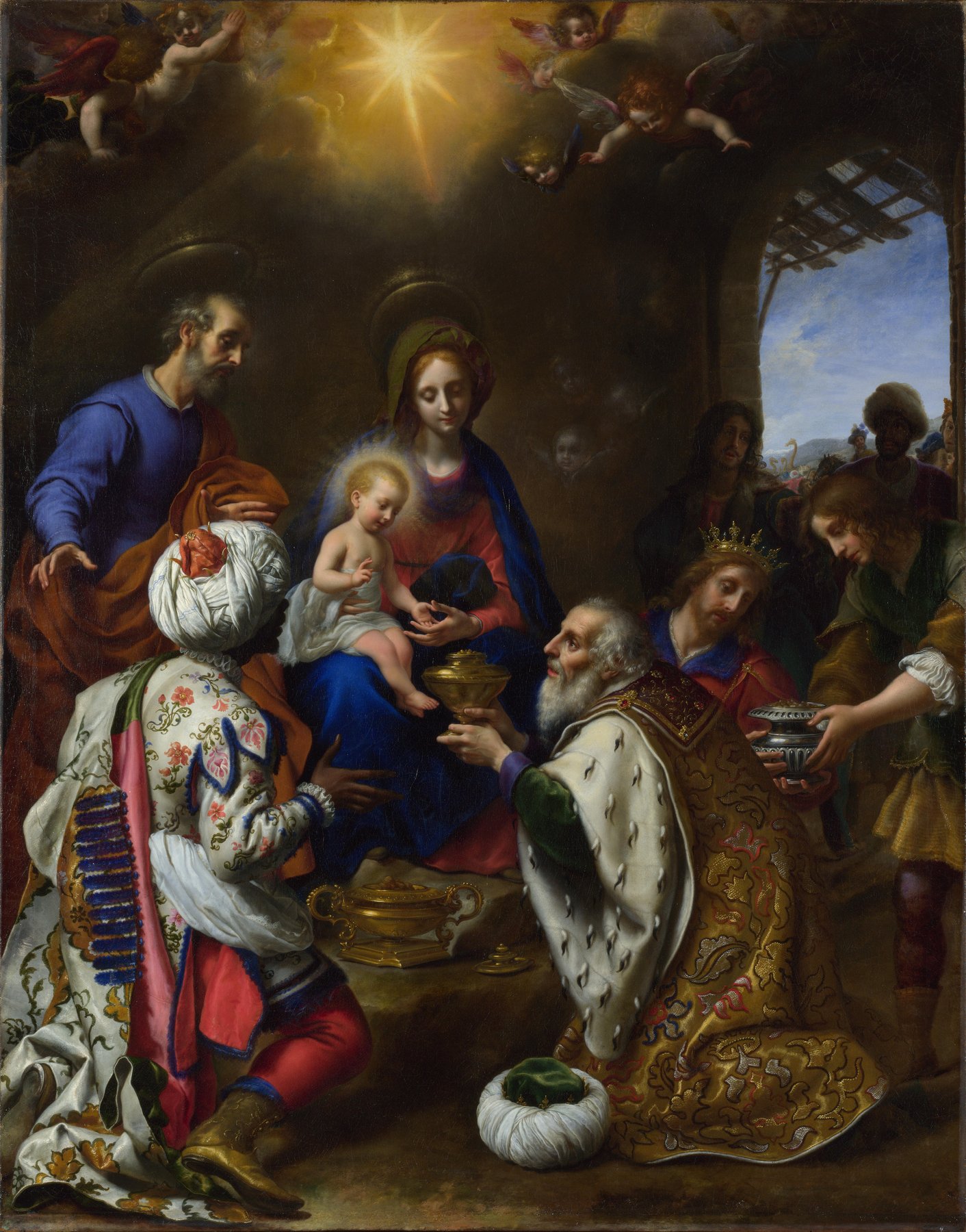 The Adoration of the Kings by Carlo Dolci, 1649, The National Gallery, London