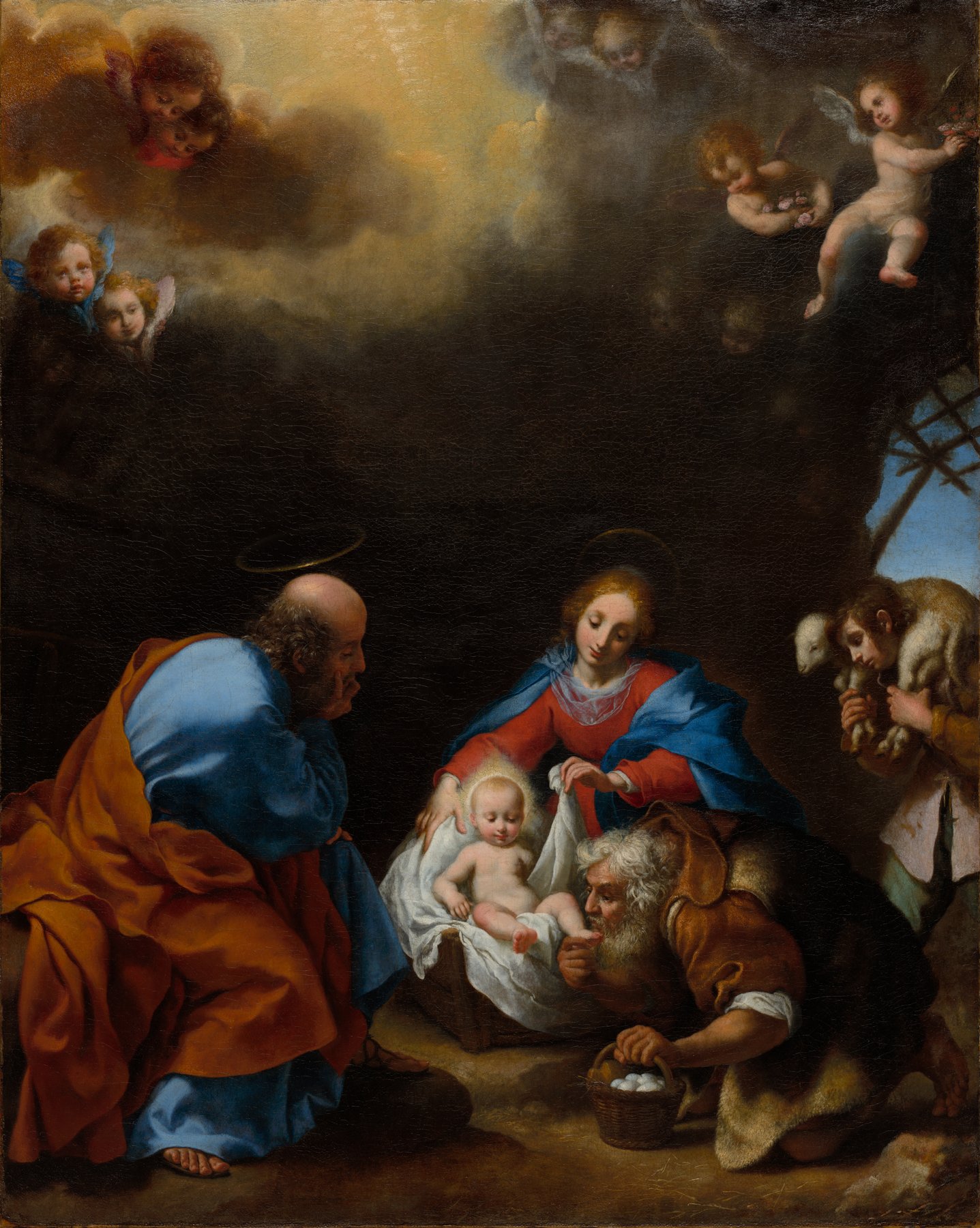 Adoration of the Shepherds by Carlo Dolci, c. 1670, The Cleveland Museum of Art