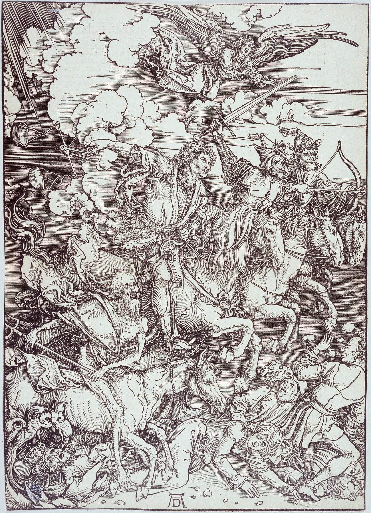 The Four Horsemen of the Apocalypse by Albrecht Dürer, c. 1498, Petit Palais, Musée des Beaux-Arts de la Ville de Paris