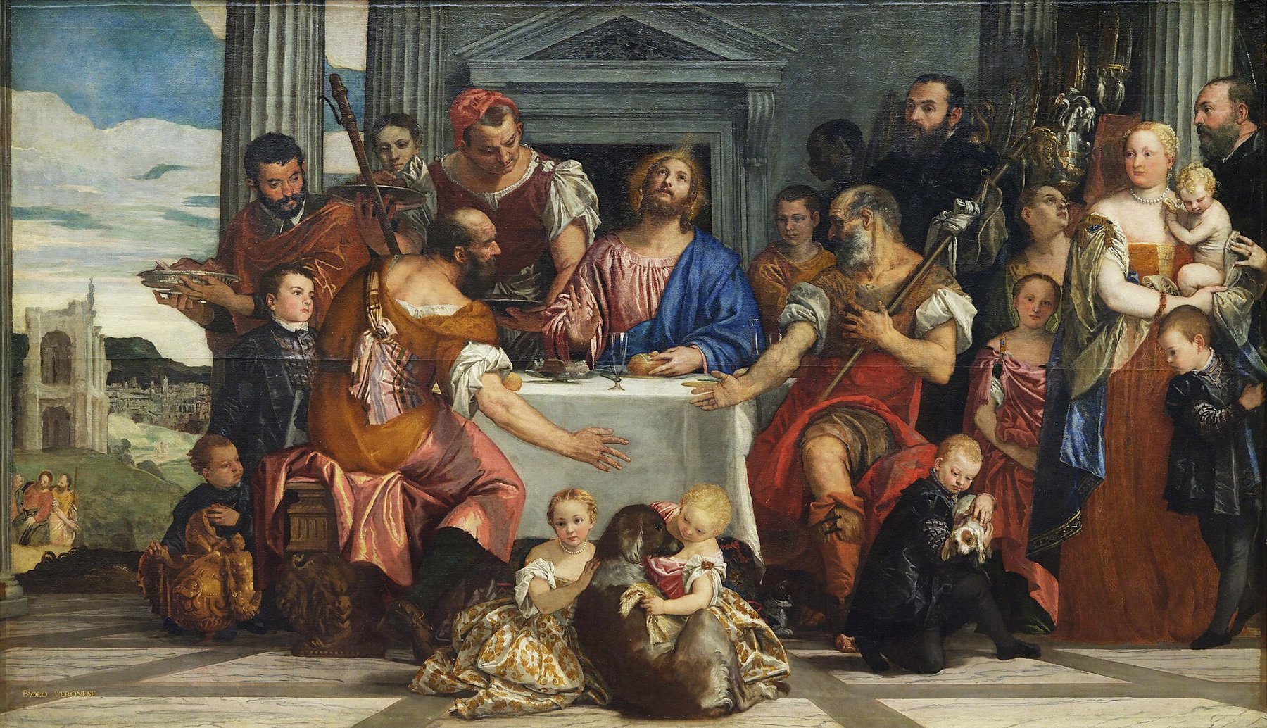 The Supper at Emmaus by Paolo Veronese, c. 1559–1560, Musée du Louvre, Paris