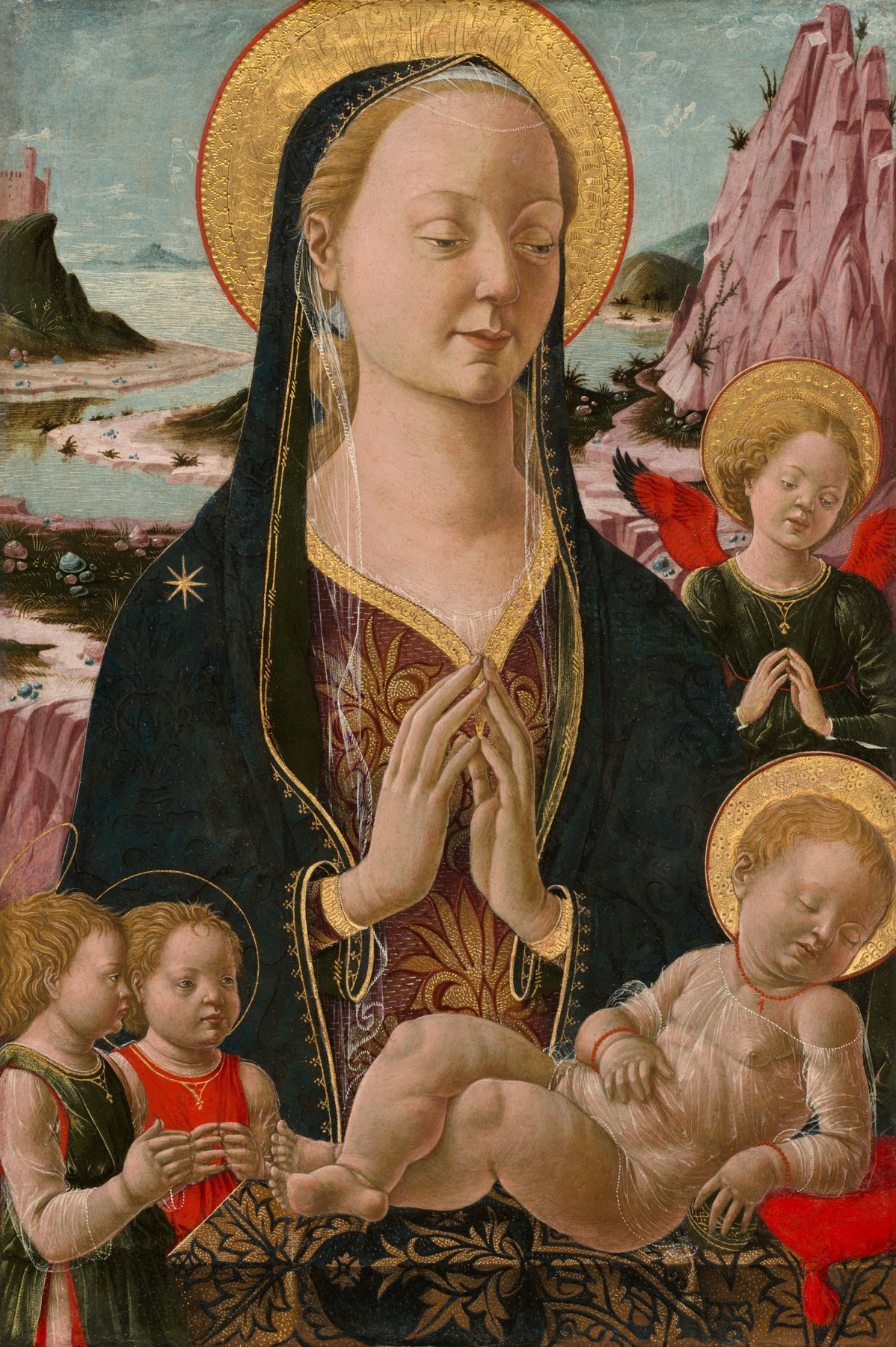 Madonna and Child with Angels by Ferrarese 15th Century, c. 1455/1470, National Gallery of Art, Washington