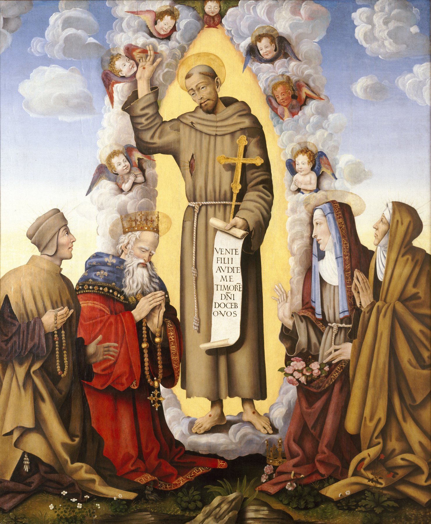Saint Francis in Glory — Workshop of Filippino Lippi