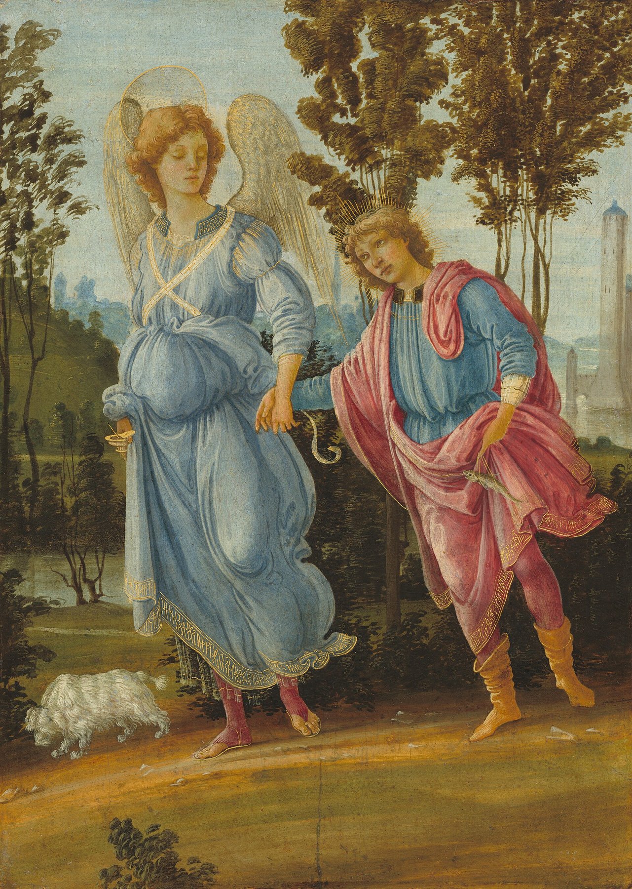 Tobias and the Angel by Filippino Lippi, c. 1475–1480, National Gallery of Art, Washington