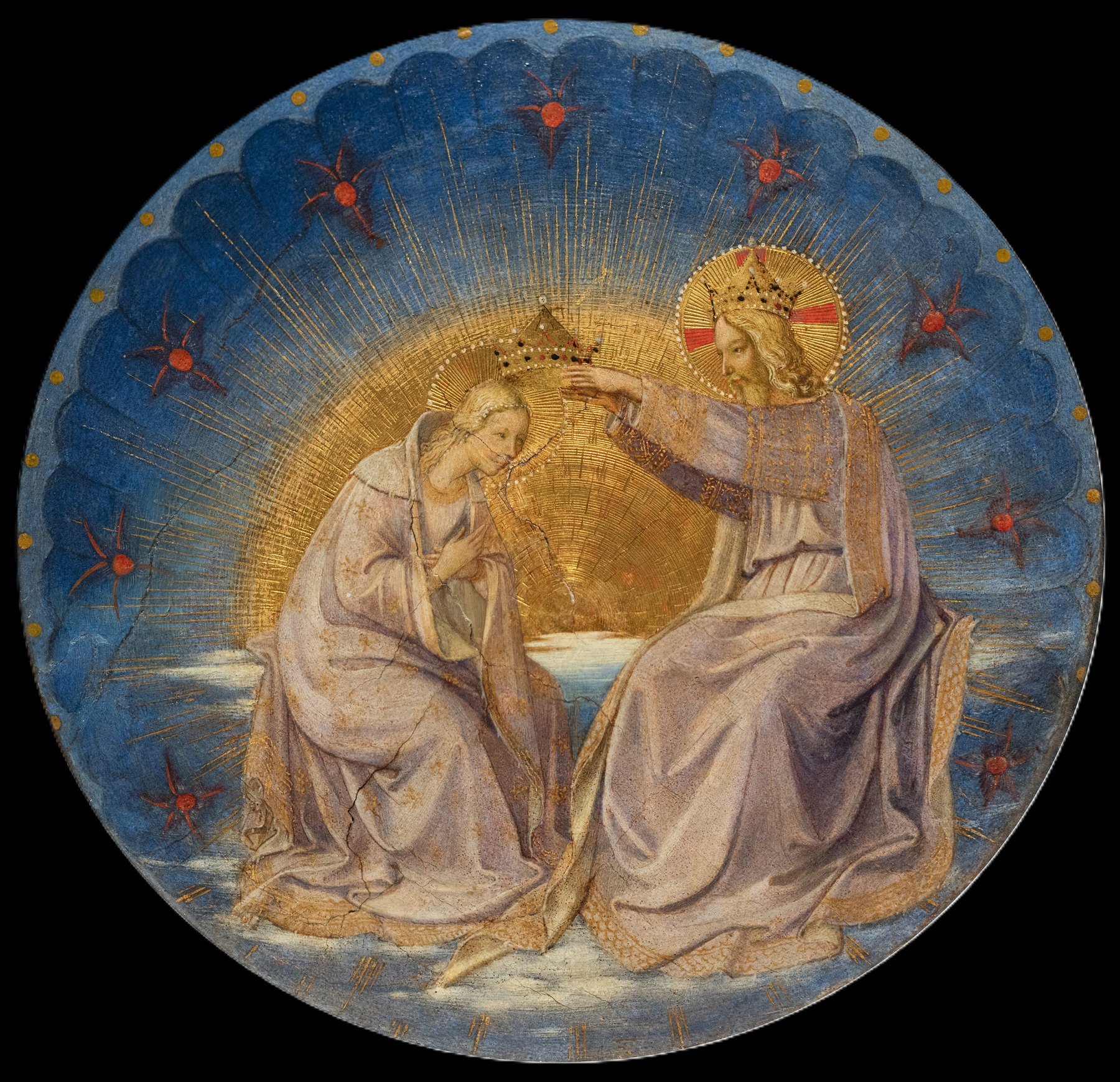 The Coronation of the Virgin (medallion) — Fra Angelico