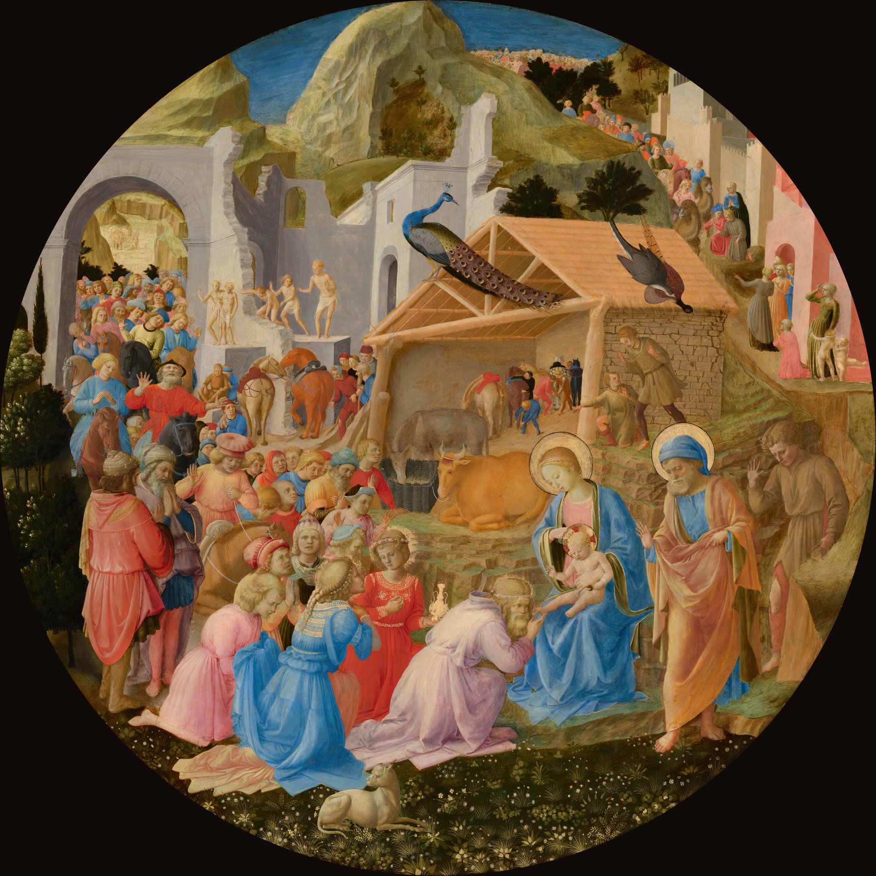The Adoration of the Magi by Fra Angelico and Fra Filippo Lippi, c. 1440–1460, National Gallery of Art, Washington