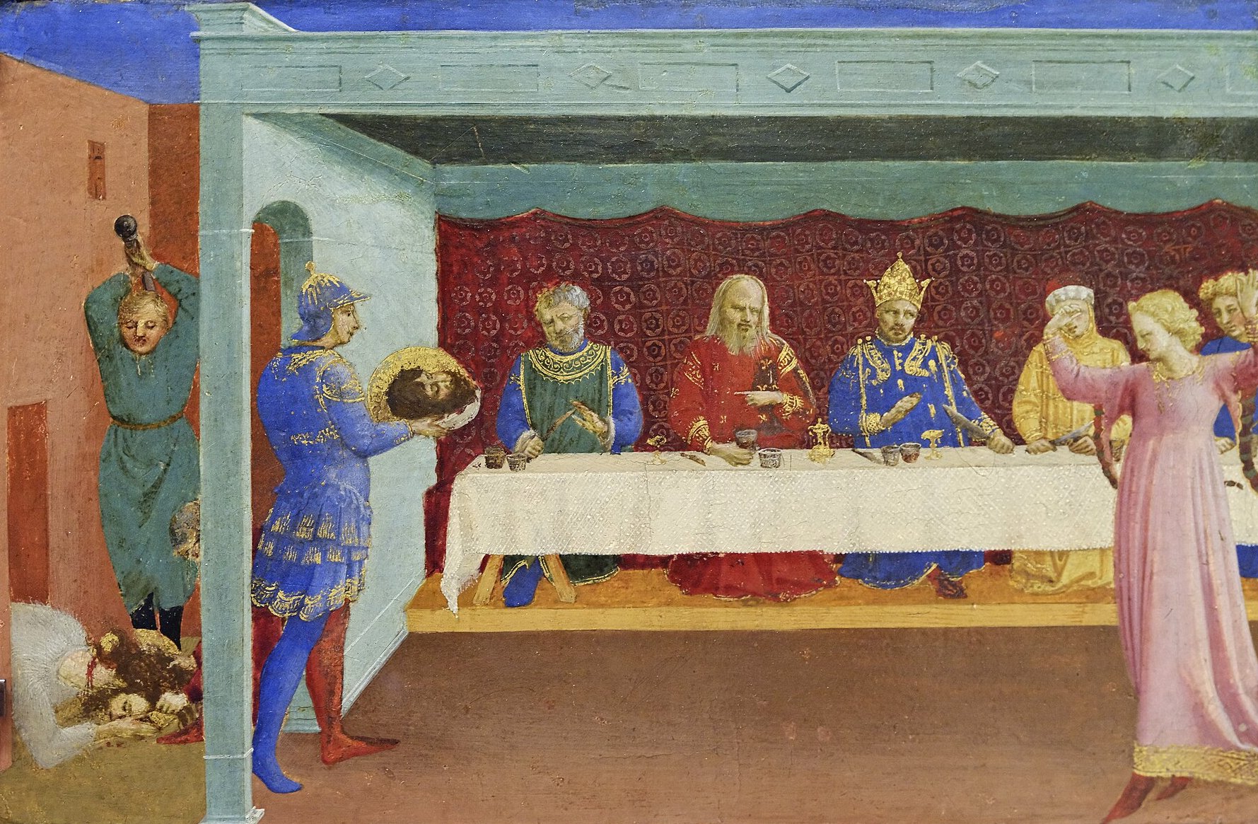 The Beheading of Saint John the Baptist and the Feast of Herod by Fra Angelico, c. 1430, Musée du Louvre, Paris