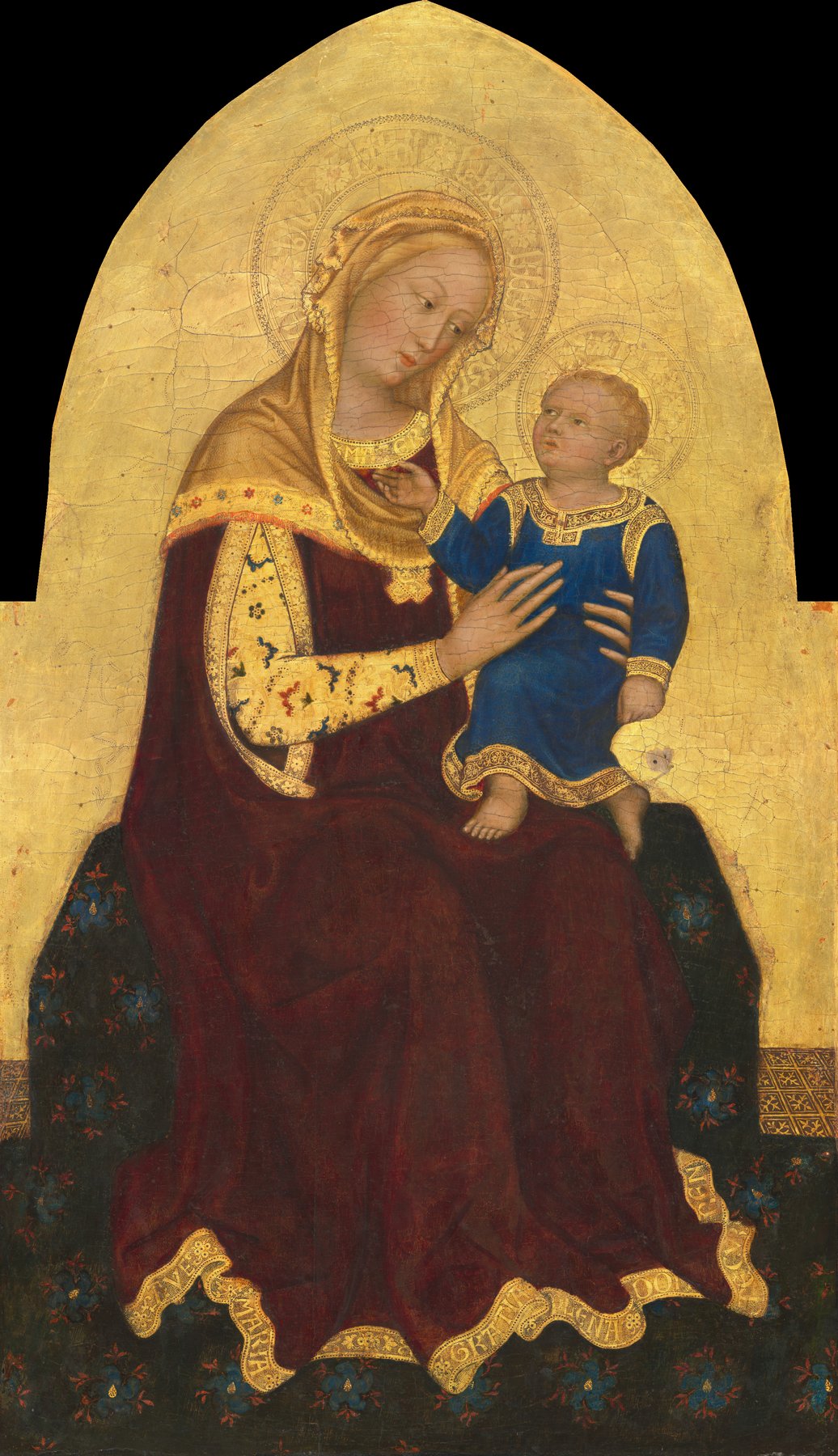 Madonna and Child Enthroned by Gentile da Fabriano, c. 1420, National Gallery of Art, Washington