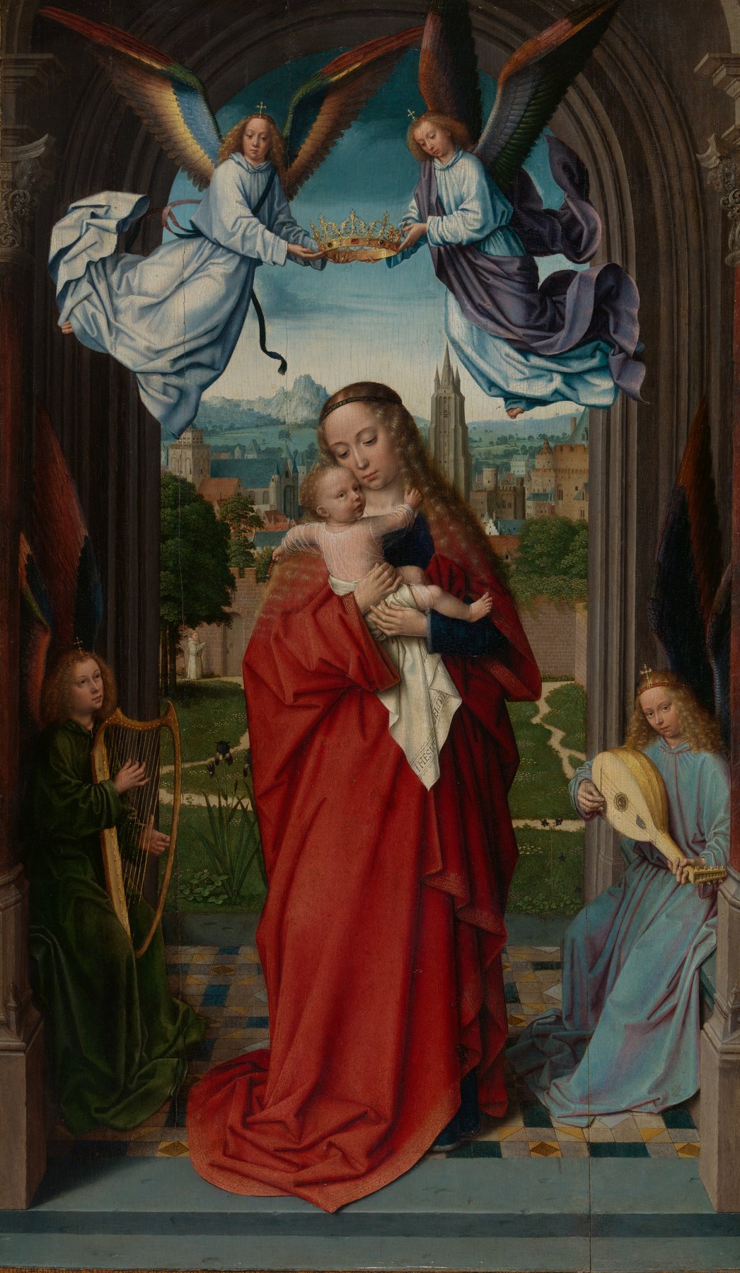 Virgin and Child with Four Angels by Gerard David, ca. 1510–15, The Metropolitan Museum of Art, New York