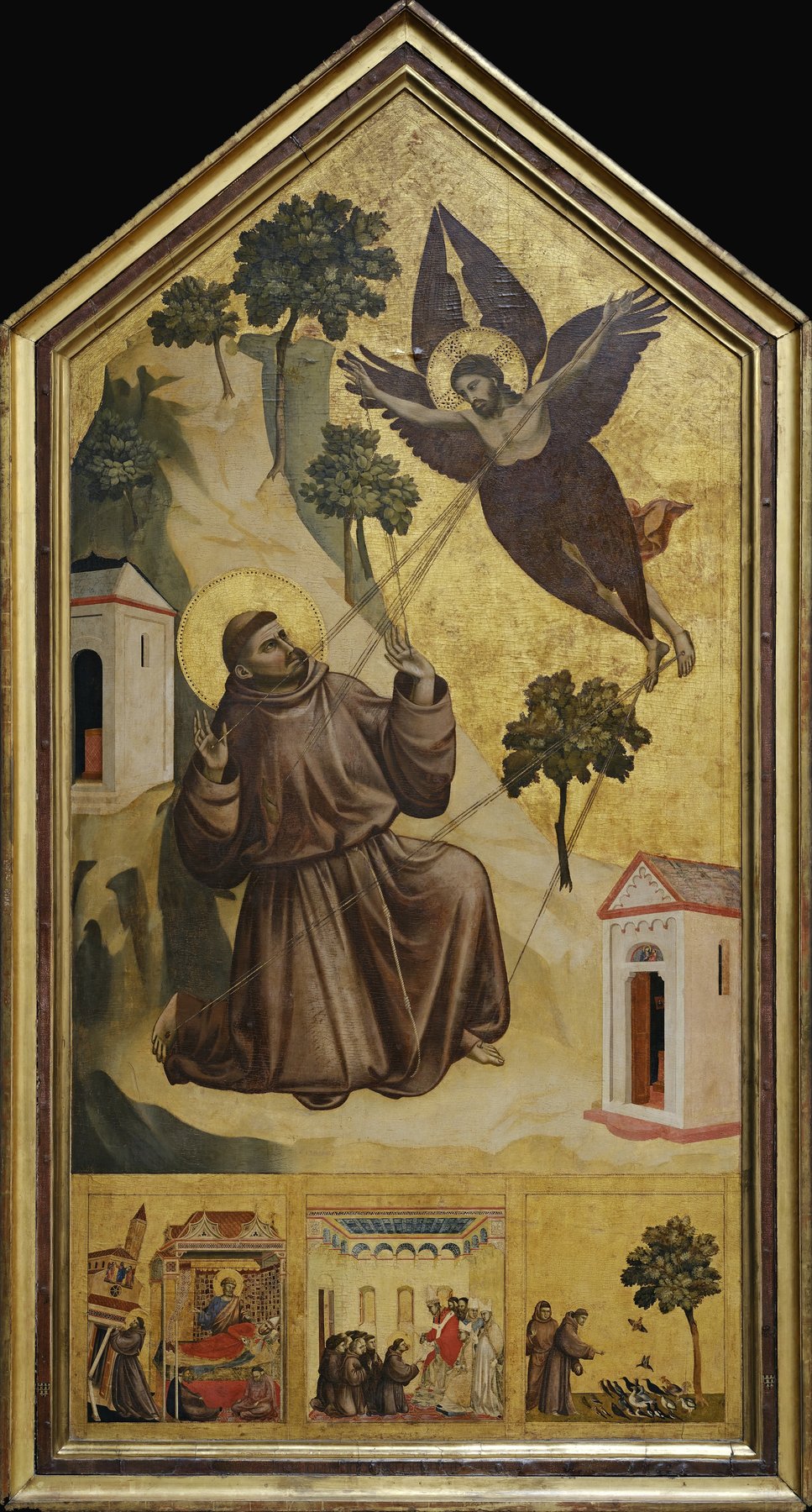 St Francis Receiving the Stigmata — Giotto