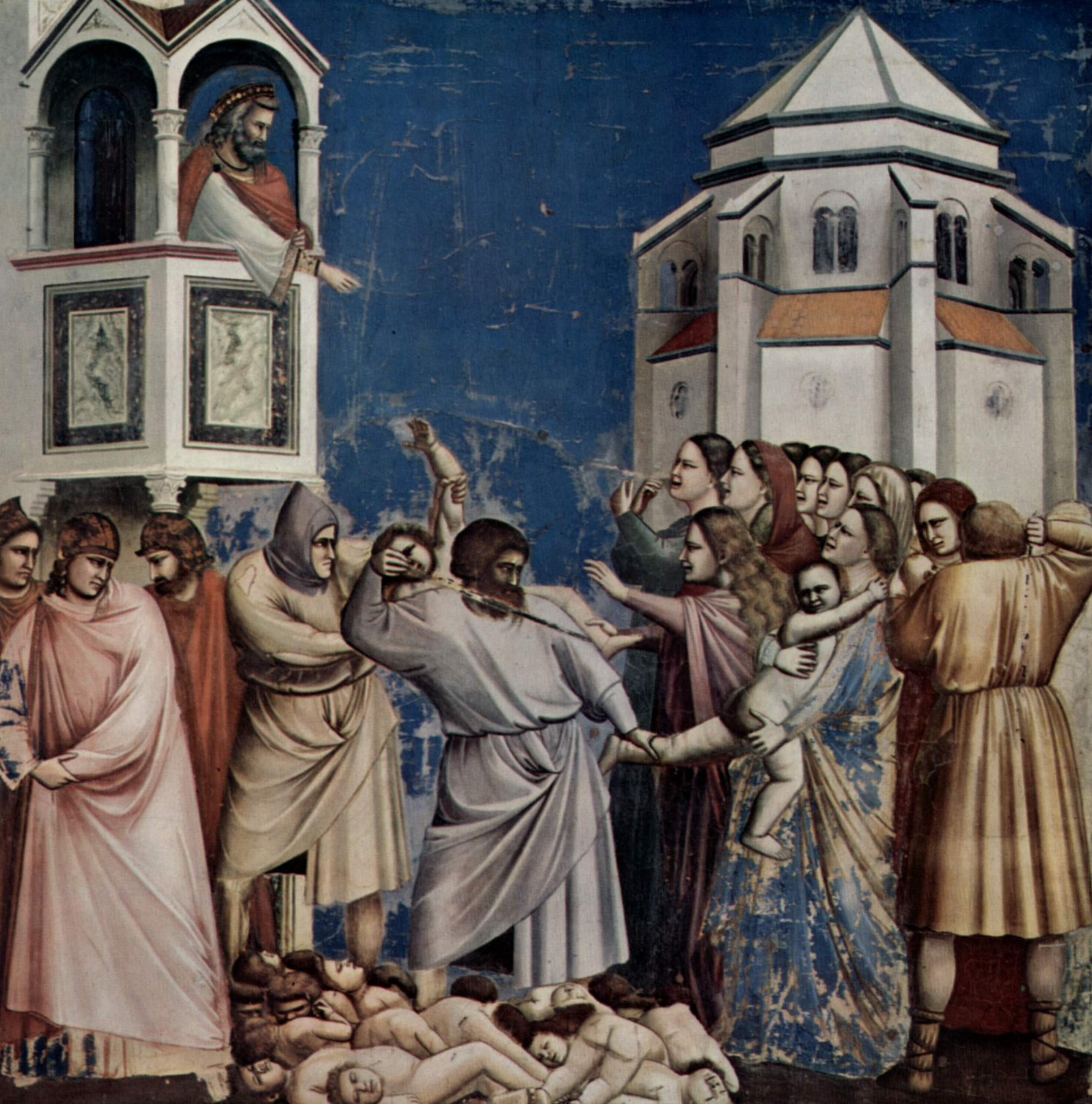 Scrovegni Chapel: Massacre of the Innocents by Giotto di Bondone, c. 1303–05, Cappella degli Scrovegni (Arena Chapel), Musei Civici di Padova