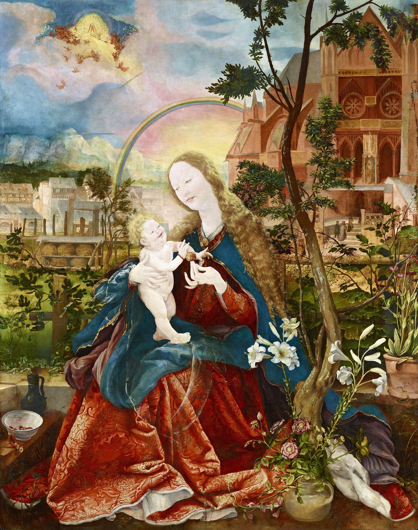 Stuppach Madonna (Stuppacher Madonna) by Matthias Grünewald, 1514–1519, Katholische Kirchengemeinde Stuppach