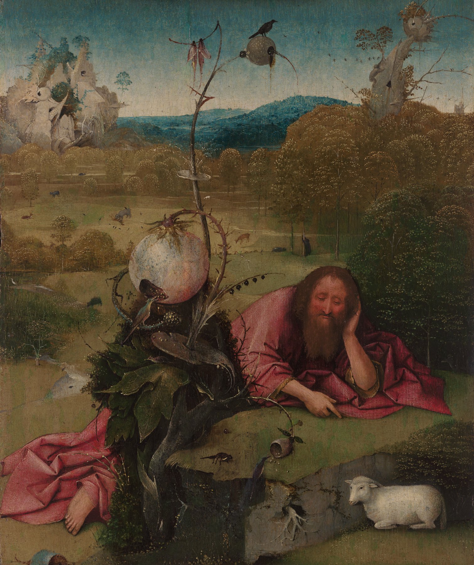 St John the Baptist in the Wilderness by Hieronymus Bosch, c. 1495, Museo Lázaro Galdiano, Madrid