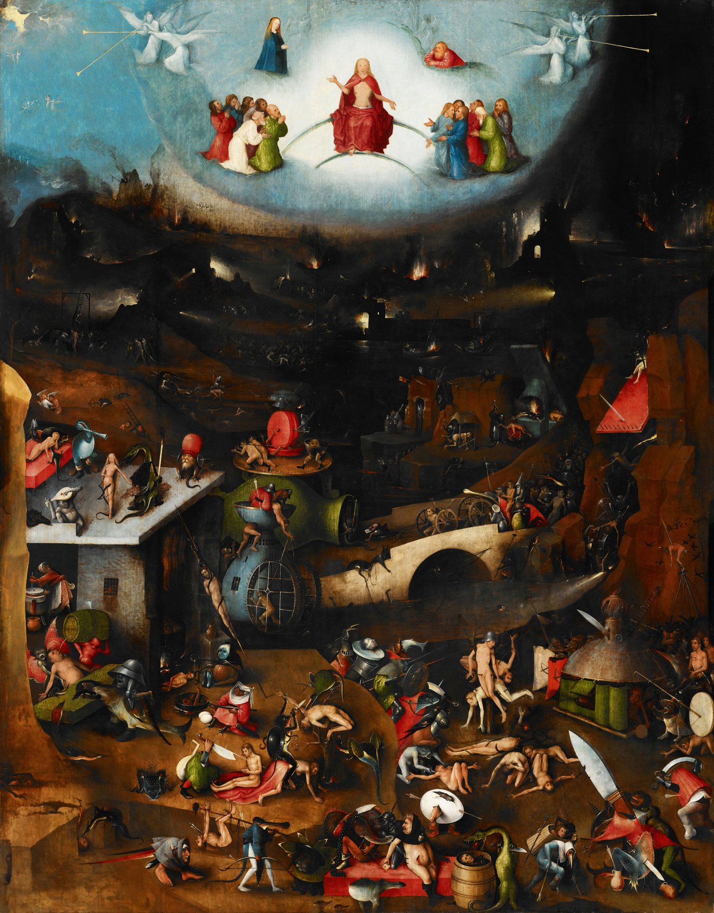 The Last Judgment (central panel) by Hieronymus Bosch, c. 1490–1505, Gemäldegalerie der Akademie der bildenden Künste, Vienna