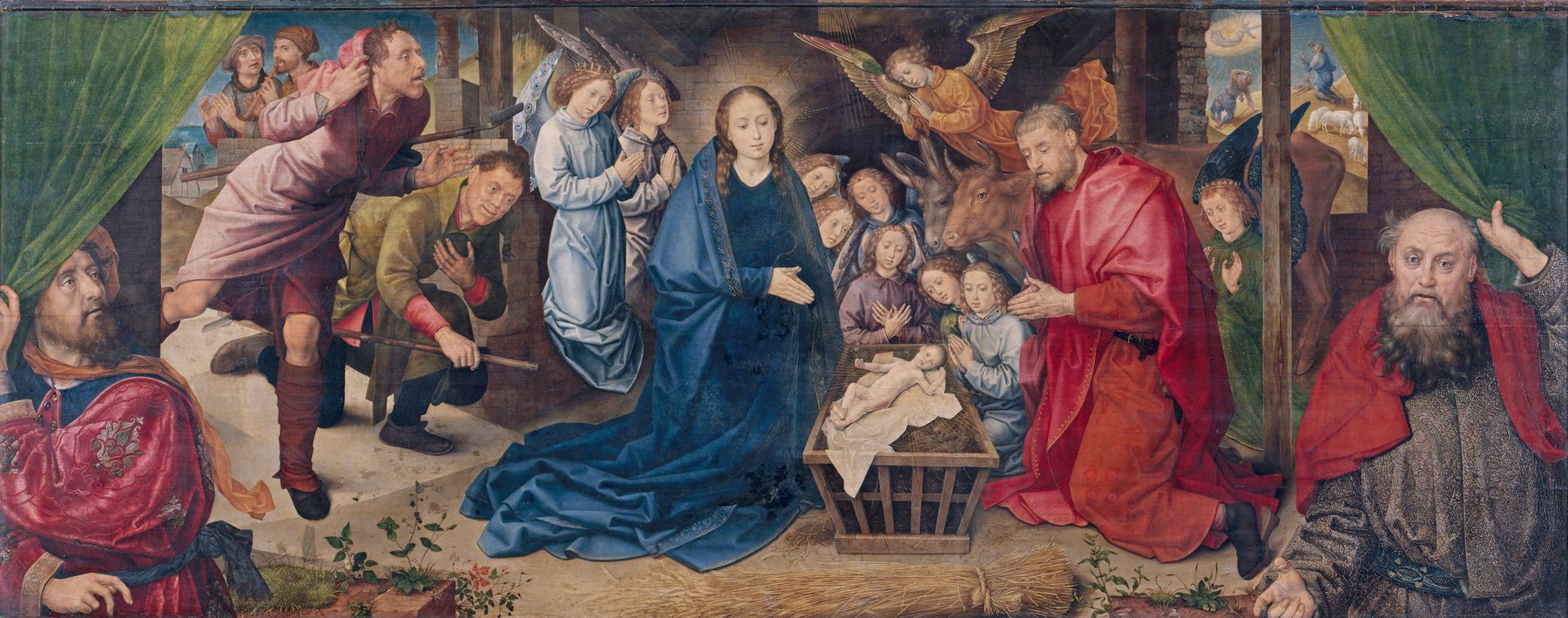The Adoration of the Shepherds by Hugo van der Goes, c. 1480, Gemäldegalerie, Staatliche Museen zu Berlin