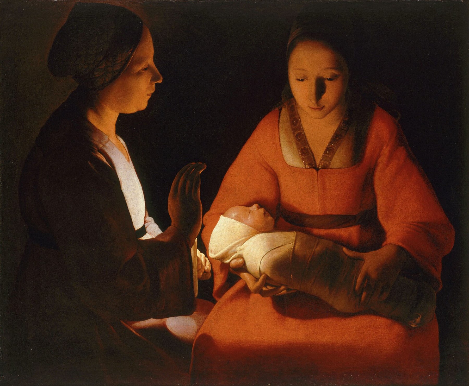 The Newborn by Georges de La Tour, c. 1648, Musée des Beaux-Arts de Rennes