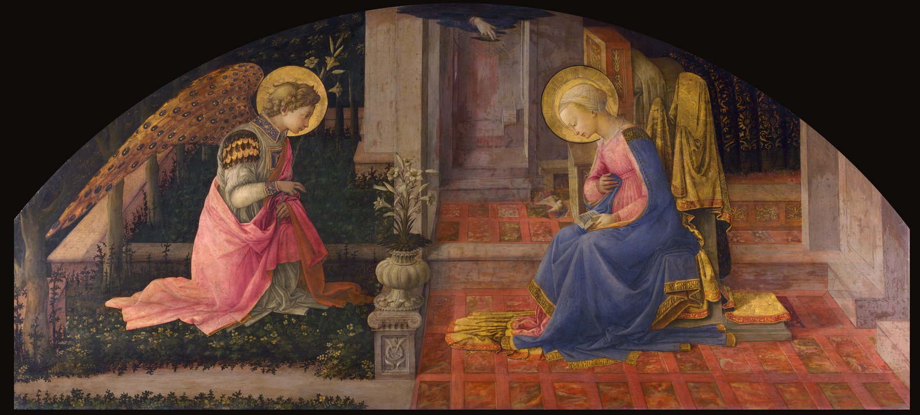 The Annunciation by Fra Filippo Lippi, about 1450–3, The National Gallery, London