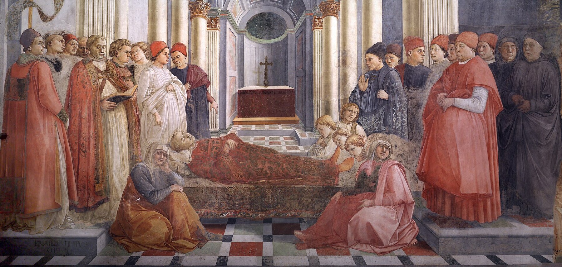 The Funeral of Saint Stephen by Fra Filippo Lippi and workshop, 1465, Duomo di Prato