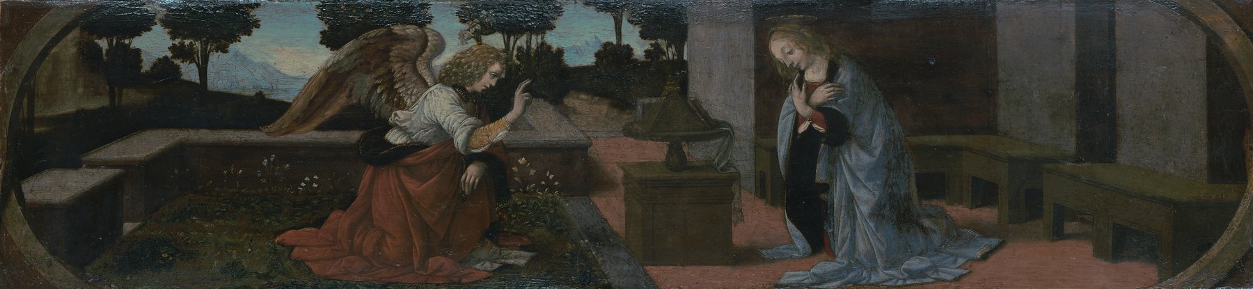 The Annunciation by Lorenzo di Credi, c. 1475–1500, Musée du Louvre, Paris