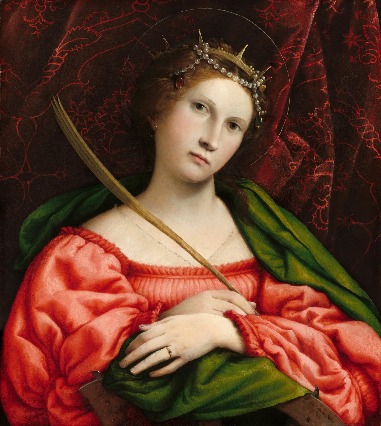 St Catherine by Lorenzo Lotto, 1522, National Gallery of Art, Washington