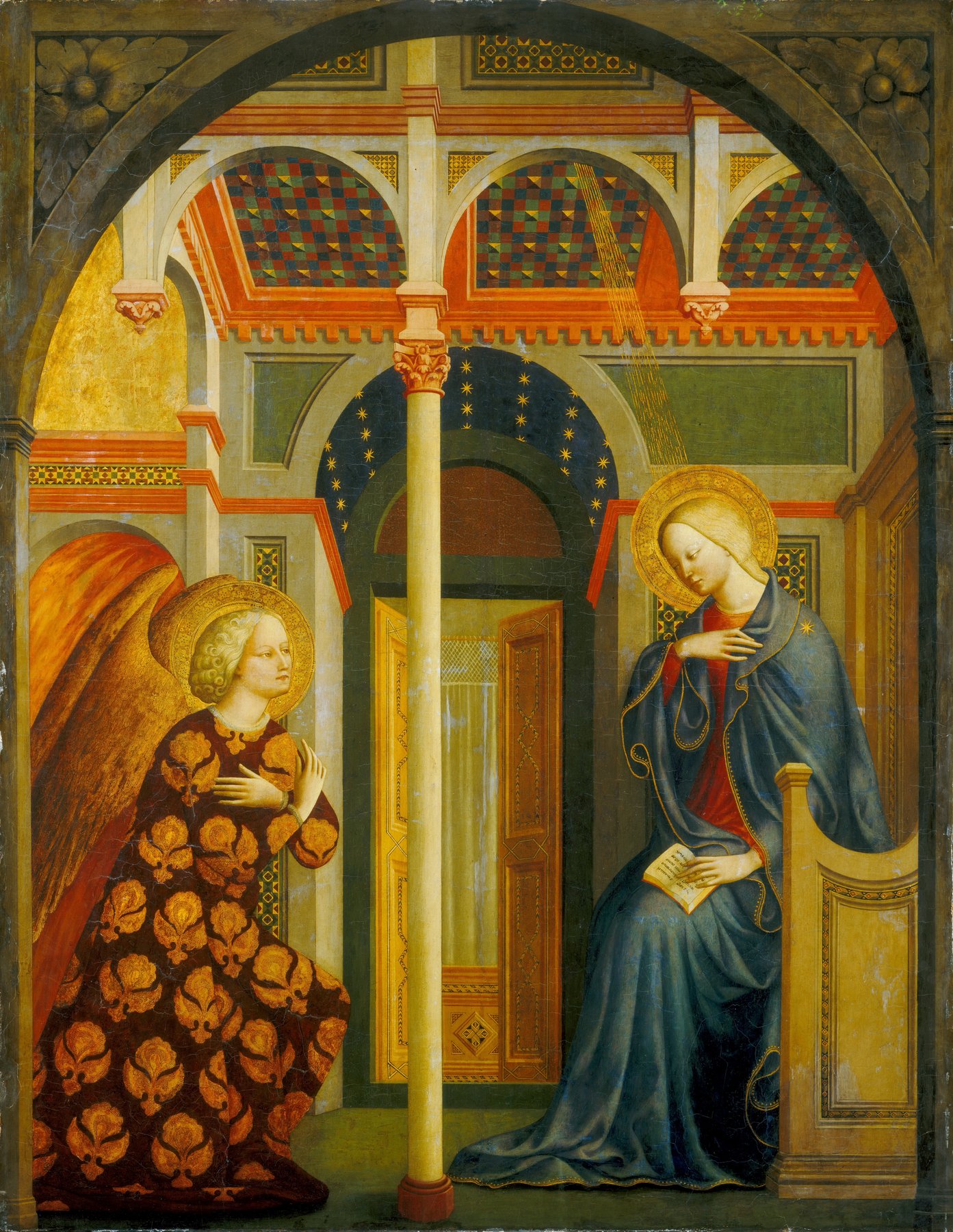 The Annunciation by Masolino da Panicale, c. 1423/1424, National Gallery of Art, Washington
