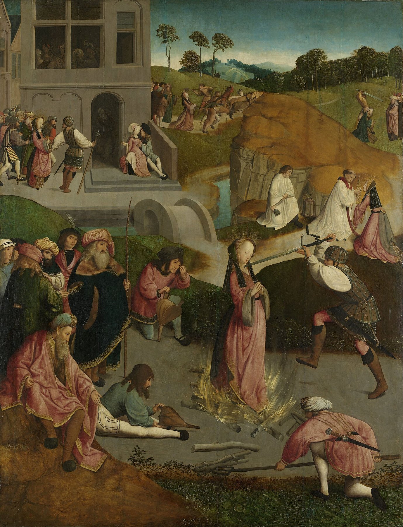 The Martyrdom of Saint Lucy by Master of the Figdor Deposition, c. 1505–c. 1510, Rijksmuseum, Amsterdam