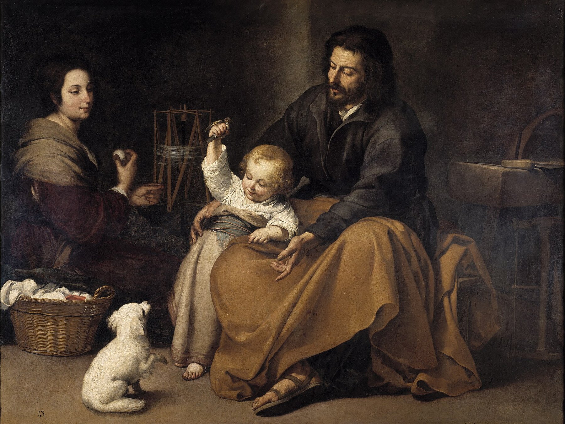 The Holy Family with a Little Bird by Bartolomé Esteban Murillo, c. 1650, Museo Nacional del Prado, Madrid