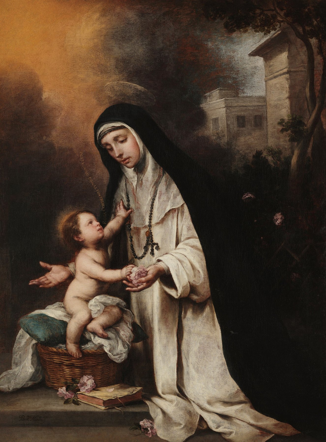 Saint Rose of Lima by Bartolomé Esteban Murillo, c. 1670, Museo Lázaro Galdiano, Madrid