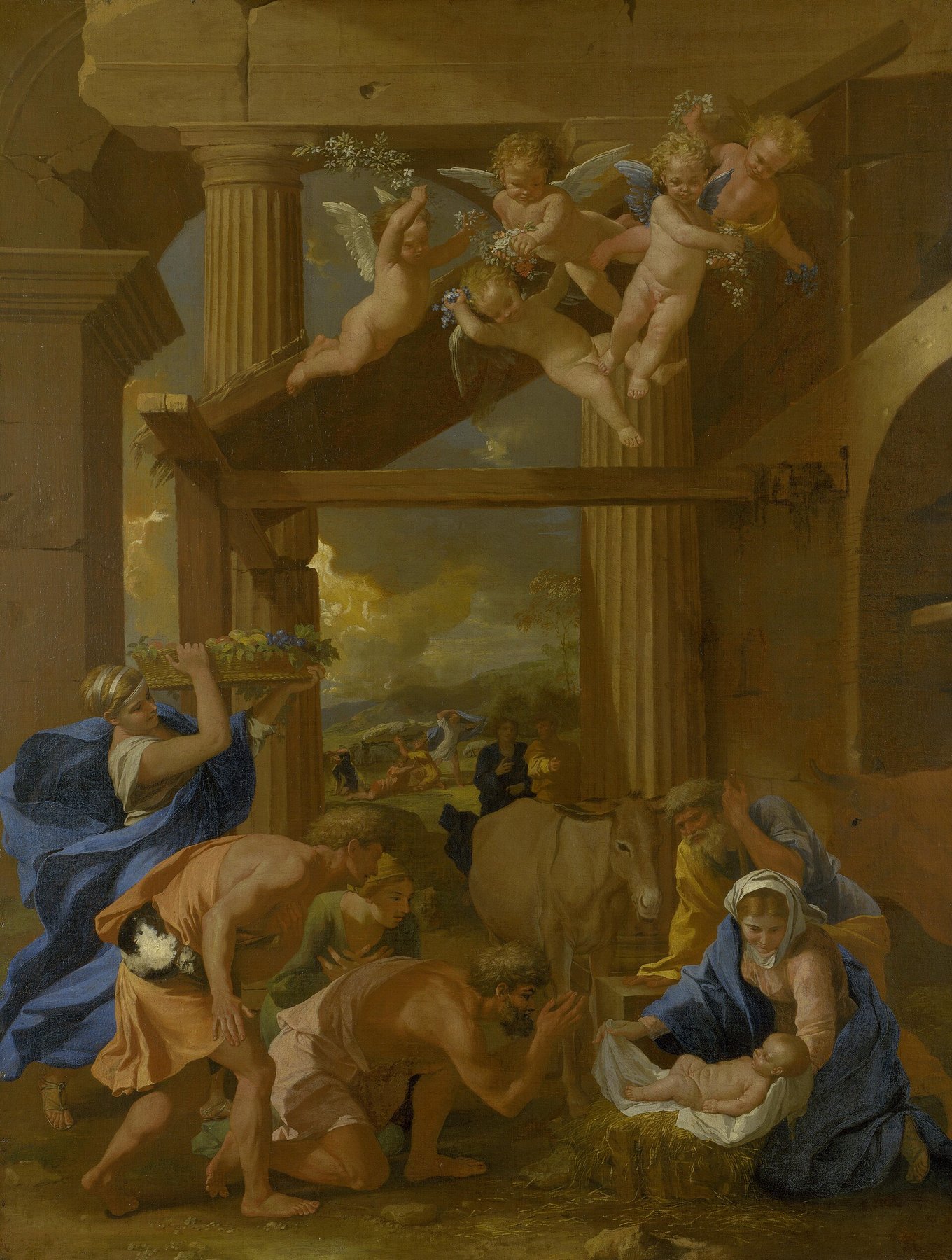The Adoration of the Shepherds by Nicolas Poussin, 1633–1634, The National Gallery, London