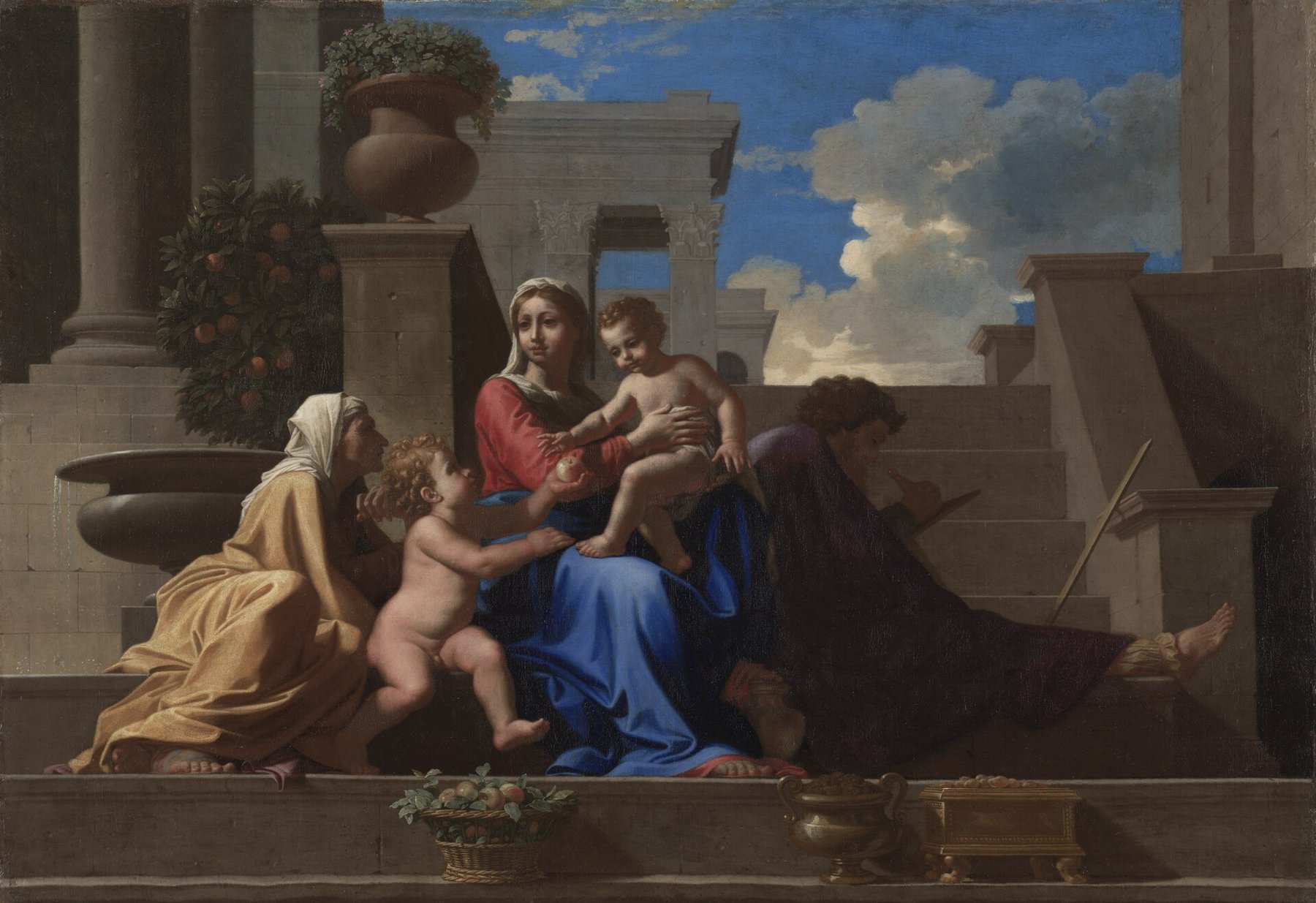 The Holy Family on the Steps by Nicolas Poussin, 1648, The Cleveland Museum of Art
